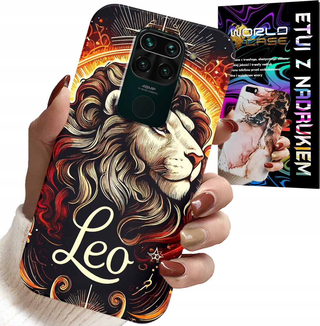 ETUI DO XIAOMI NOTE 9 - LEW, ZNAK ZODIAKU ASTRONOMIA, CASE + SZKŁO