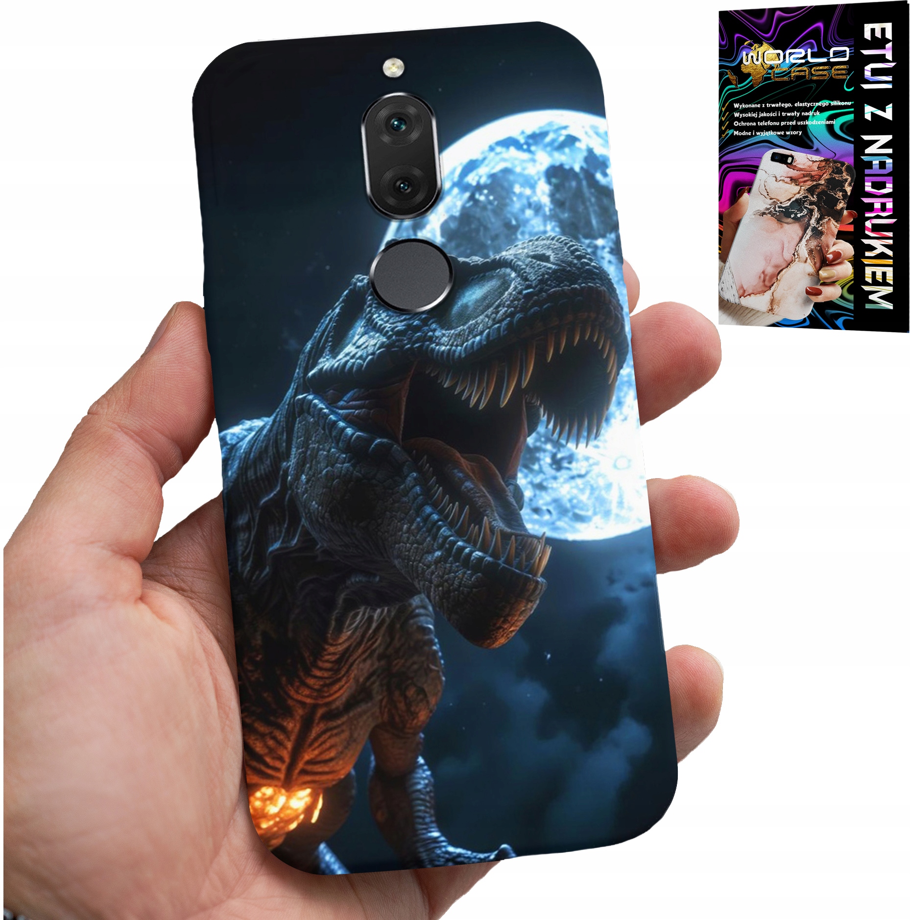 ETUI DO HUAWEI MATE 10 LITE - DINO DINOZAUR TYRANOZAUR POKROWIEC CASE