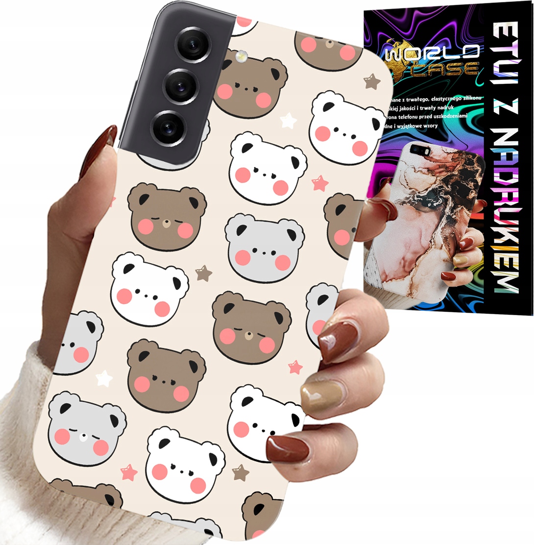 ETUI DO SAMSUNG GALAXY S22 - MIŚ MISIE WZORY DLA NAJMŁODSZYCH + SZKŁO