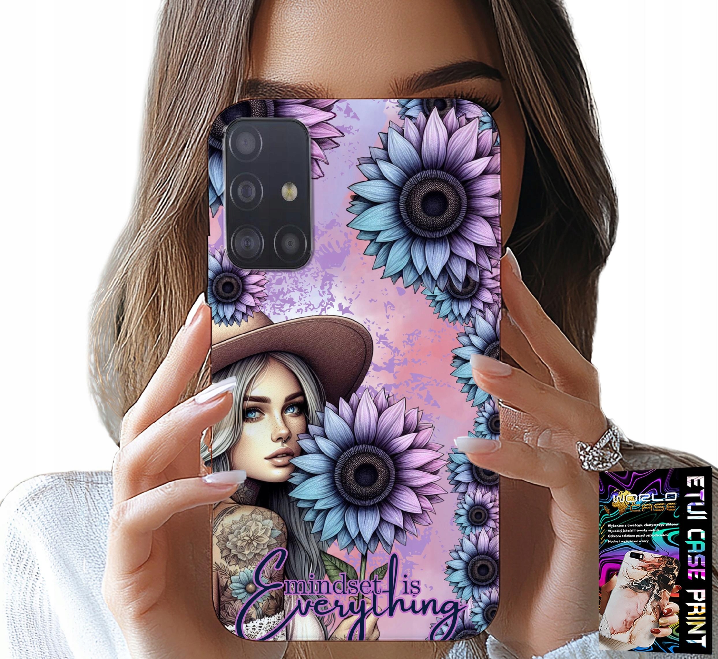 ETUI DO SAMSUNG GALAXY M31S - KOBIETA W SŁONECZNIKACH, KOBIECE WZORY