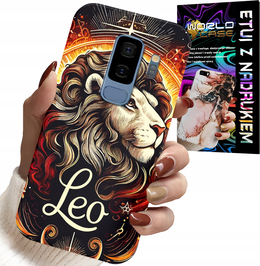 ETUI DO SAMSUNG GALAXY S9 PLUS - LEW, ZNAK ZODIAKU ASTRONOMIA, CASE + FOLIA