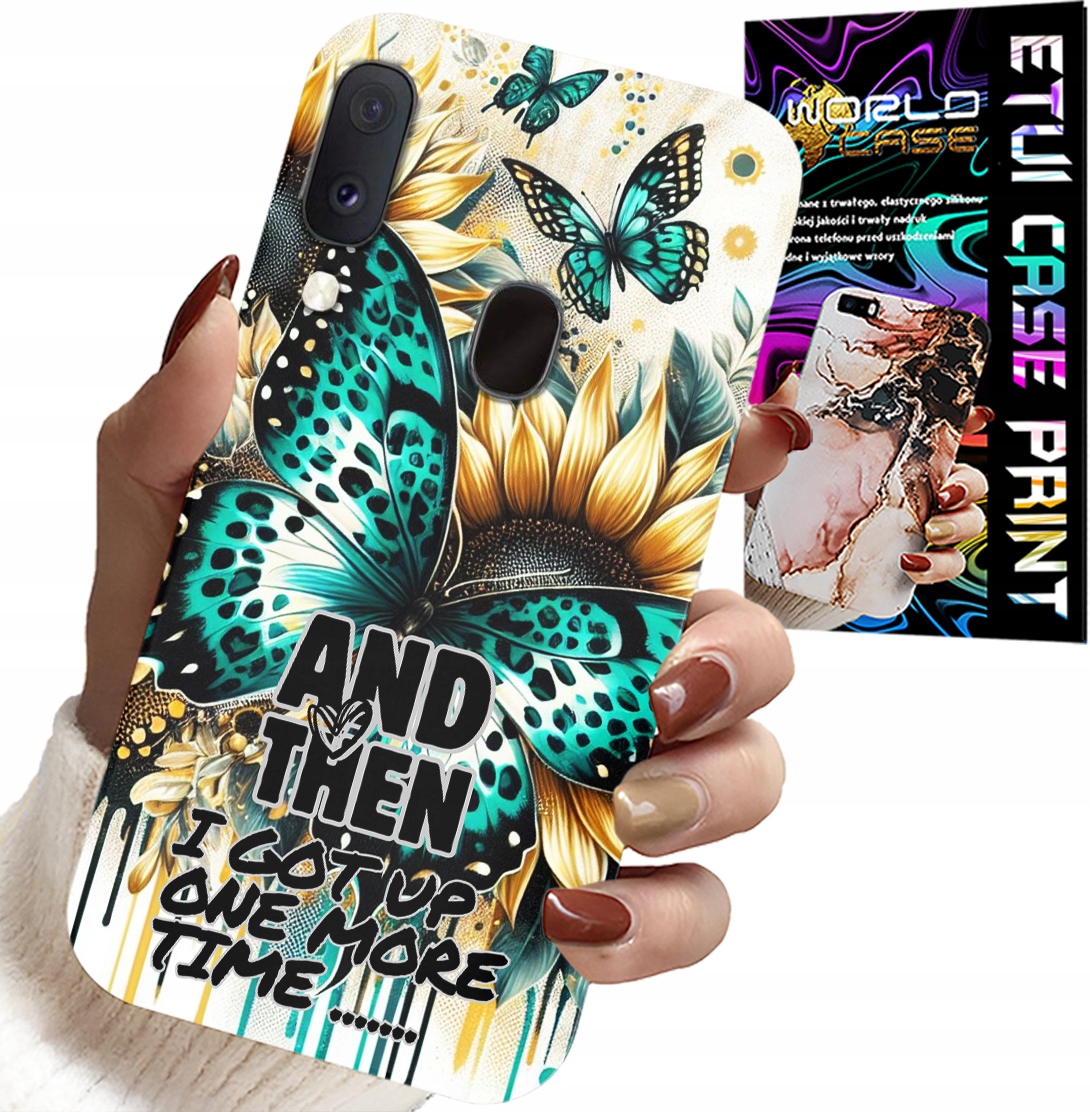 ETUI DO SAMSUNG GALAXY A20E - AND THEN I GOT UP, KOBIECE WZORY + FOLIA