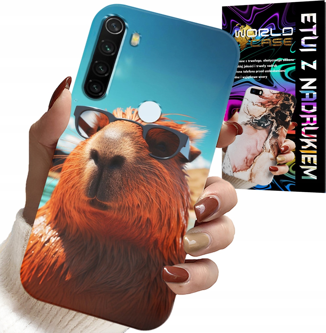 ETUI DO XIAOMI NOTE 8T - SŁODKA KAPIBARA, CAPIBARA CASE + SZKŁO