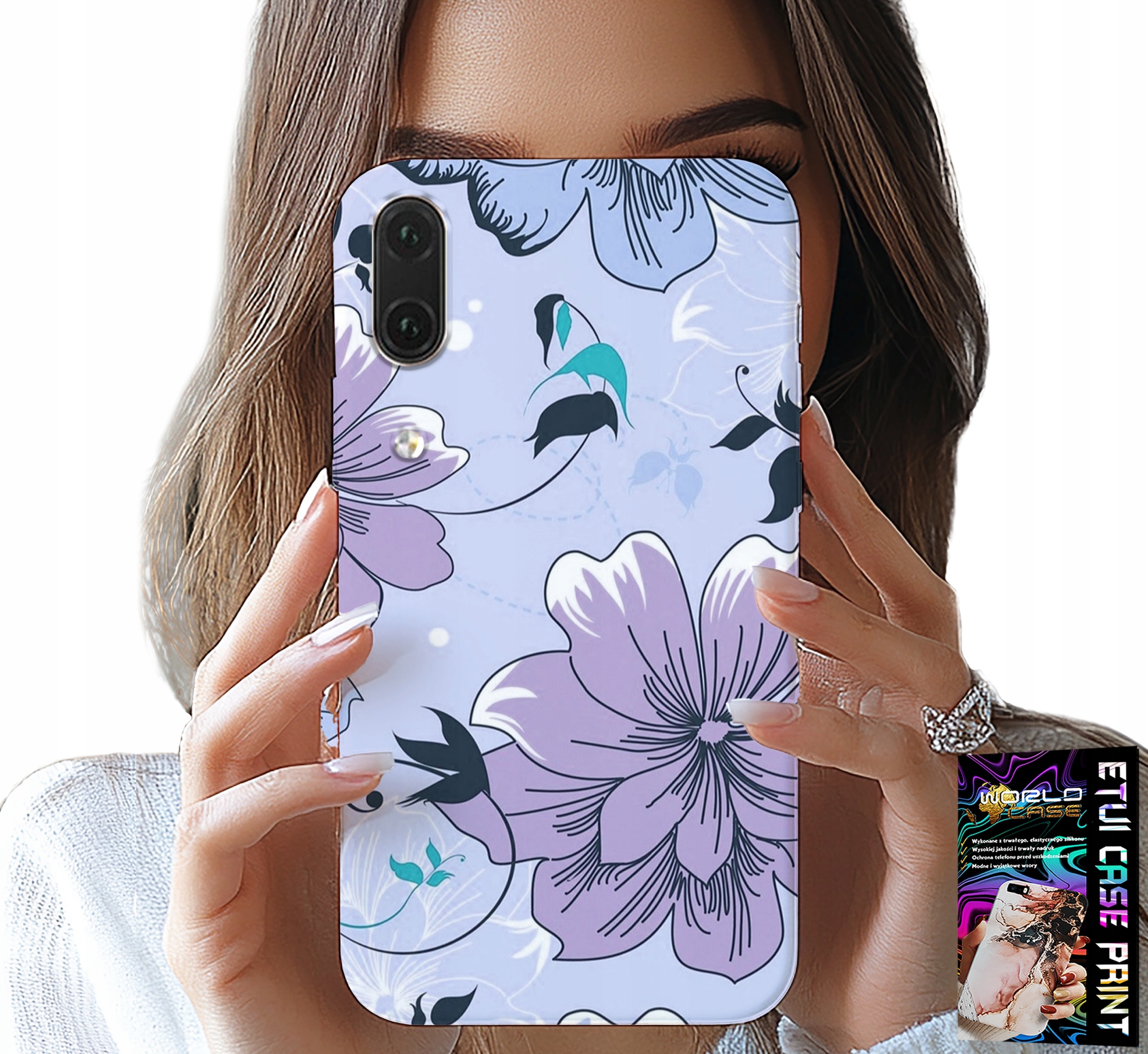 ETUI DO HUAWEI P20 - KWIATKI KWIECISTE MODNE WZORY PLECKI