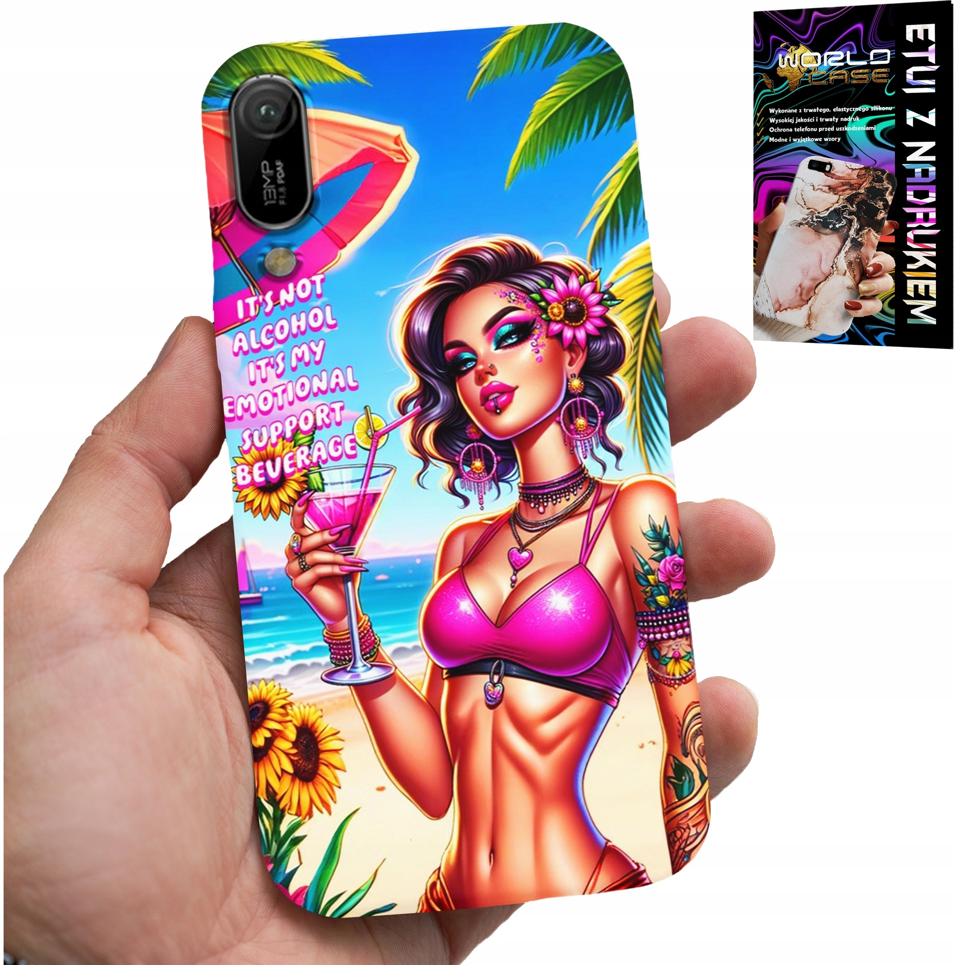 ETUI DO HUAWEI Y6 2019 - IT'S NOT ALCOHOL IT'S MY EMOTIONAL CASE