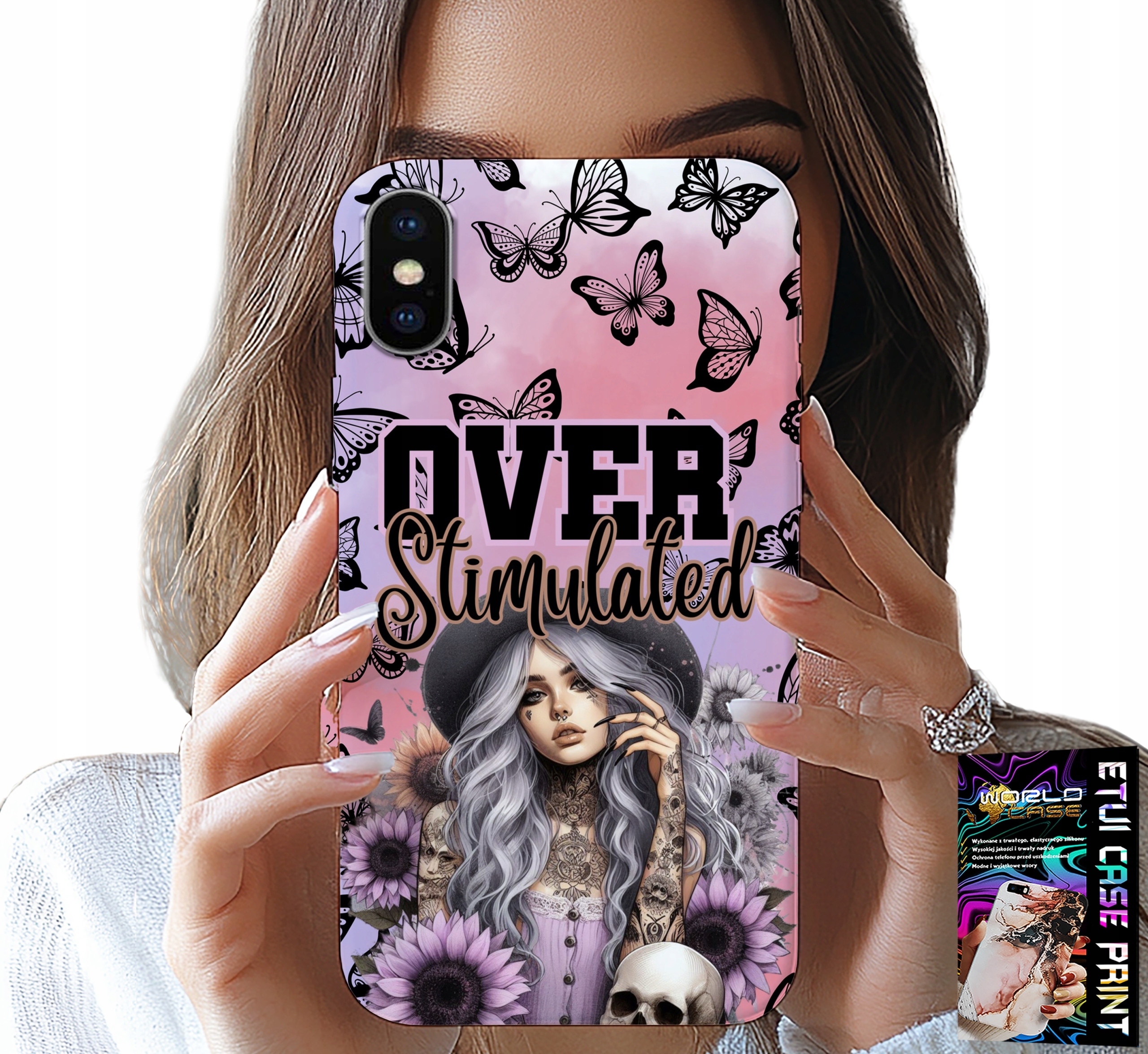 ETUI DO IPHONE XS MAX - OVER STIMULATED, NASTOLETNIE WZORY, CASE