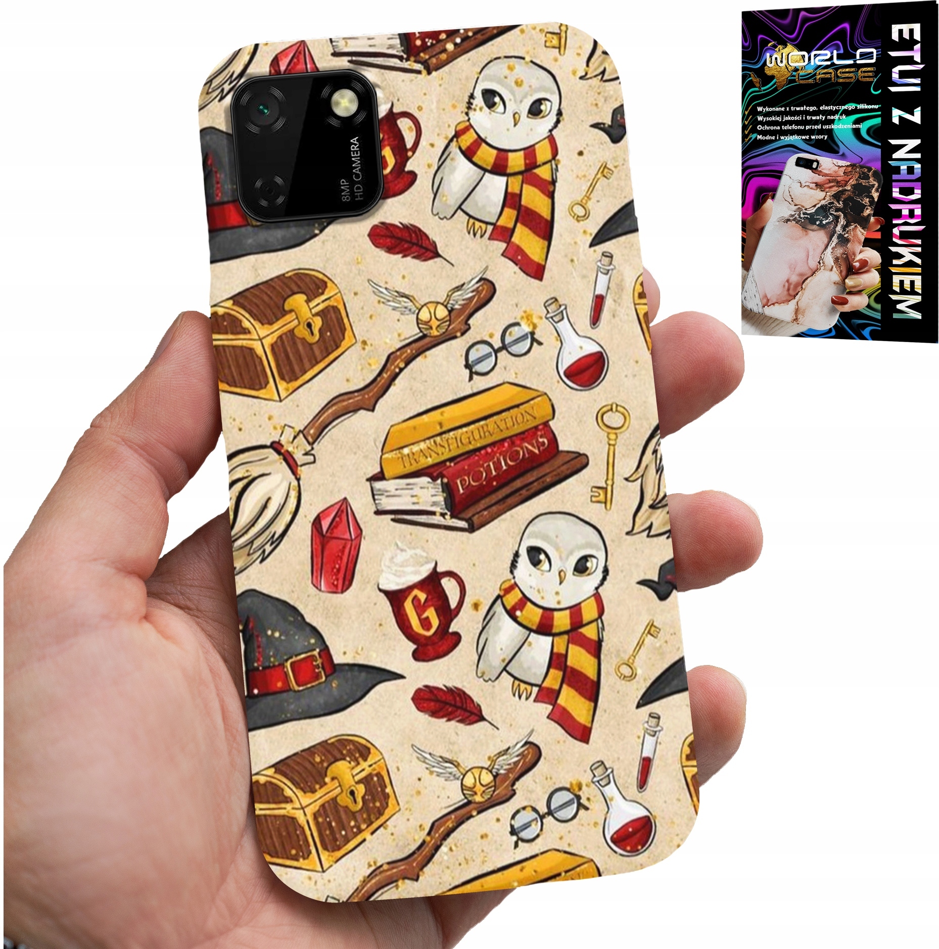 ETUI DO HUAWEI Y5P - CASE DLA FANA MAGII MAGÓW RÓŻDŻKA +SZKŁO