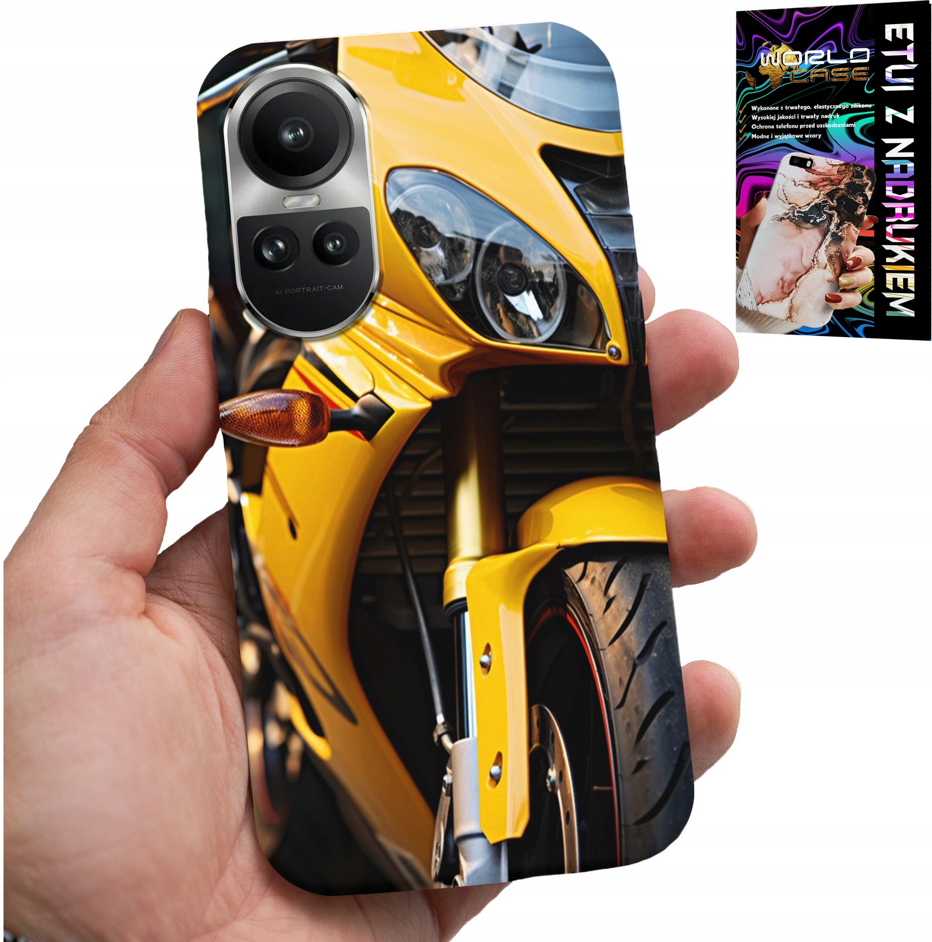 ETUI DO OPPO RENO10 PRO 5G - MOTOR MOTOCYKL FAN OBUDOWA CASE PLECKI