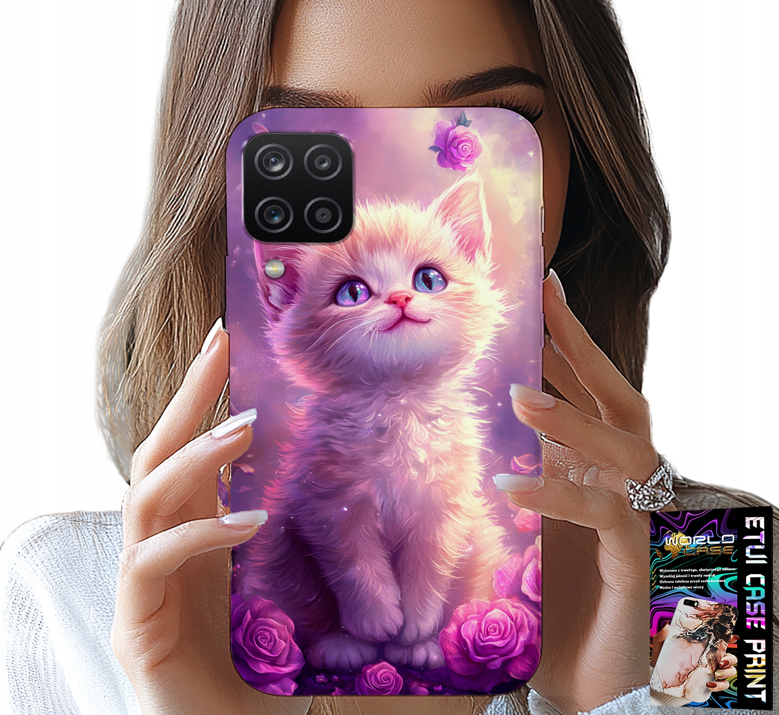 ETUI DO SAMSUNG A12 / M12 - SŁODKI KOTEK, KOT, WZORY ZE ZWIERZĘTAMI