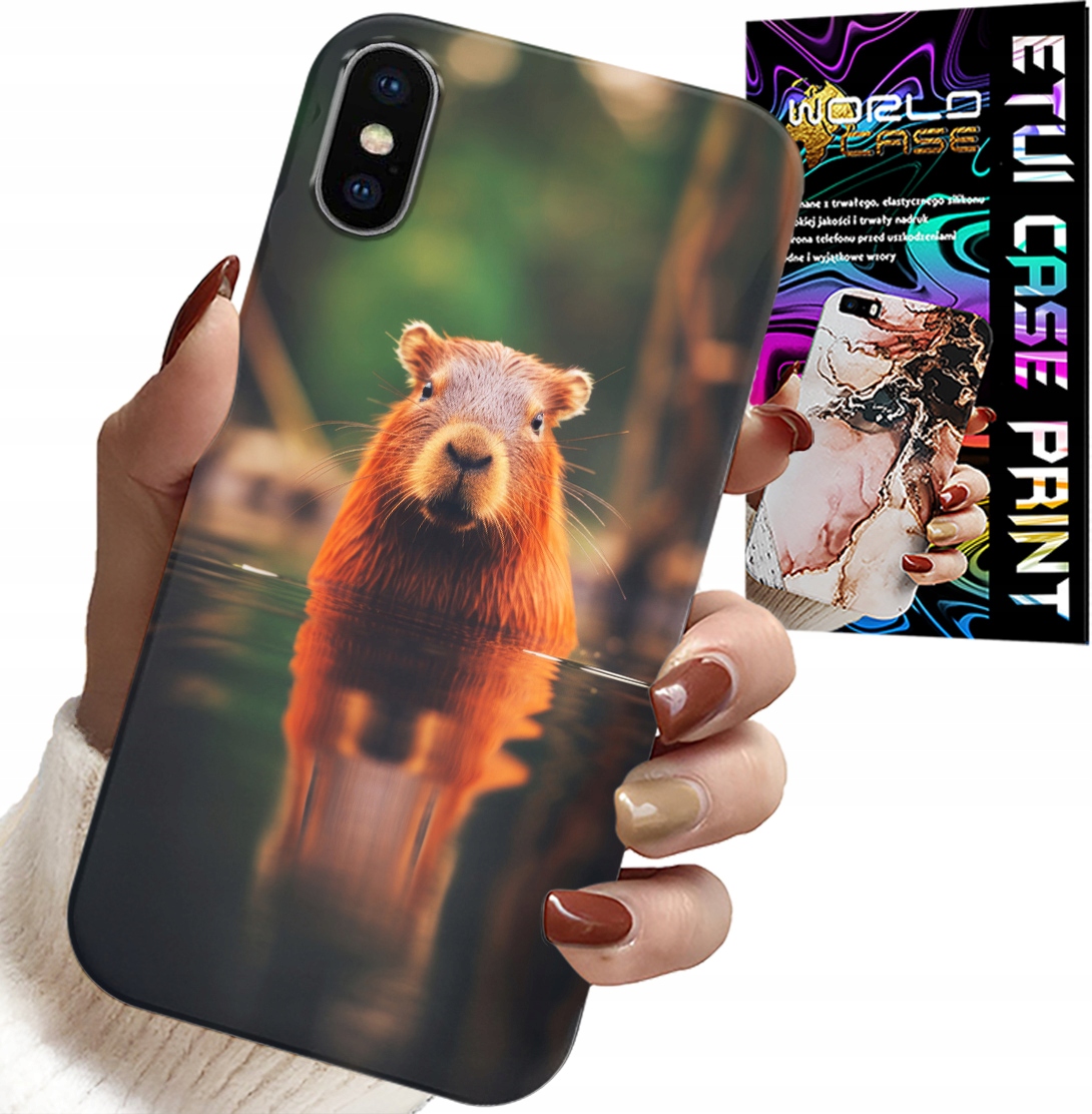 ETUI DO IPHONE XS MAX - SŁODKA KAPIBARA, CAPIBARA, WIELE WZORÓW