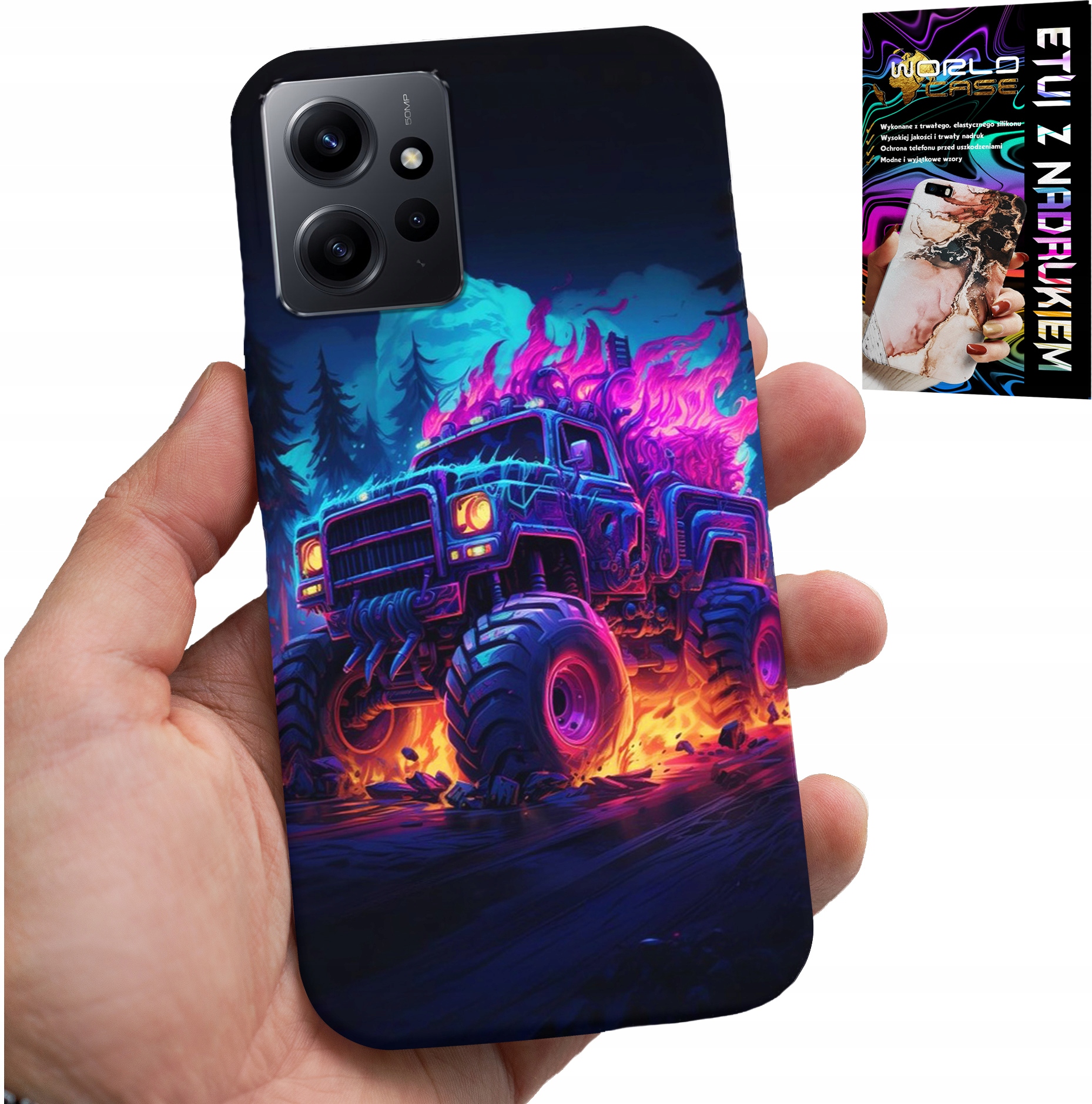 ETUI DO XIAOMI NOTE 12 4G - MONSTERTRUCK MEGA CIĘŻARÓWKA WZORY CASE
