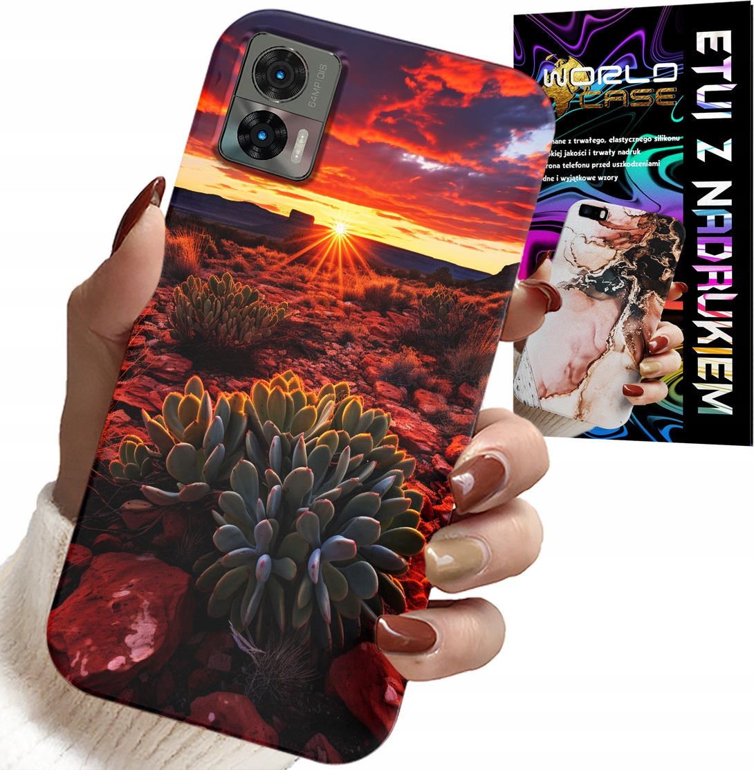 ETUI DO MOTOROLA EDGE 30 NEO - MEKSYKAŃSKA PUSTYNIA WIDOKI CASE + FOLIA