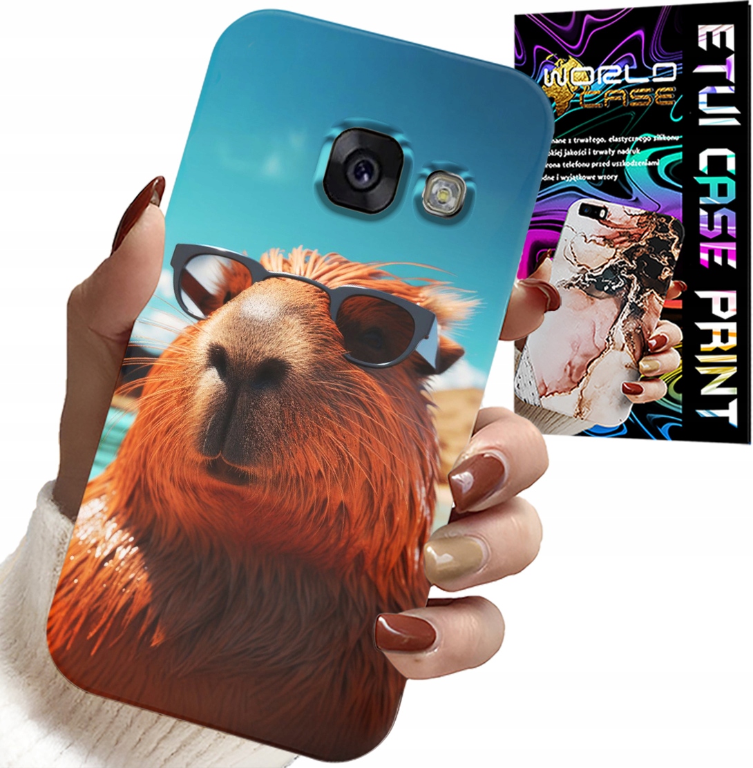 ETUI DO SAMSUNG A5 2017 - SŁODKA KAPIBARA, CAPIBARA CASE + SZKŁO