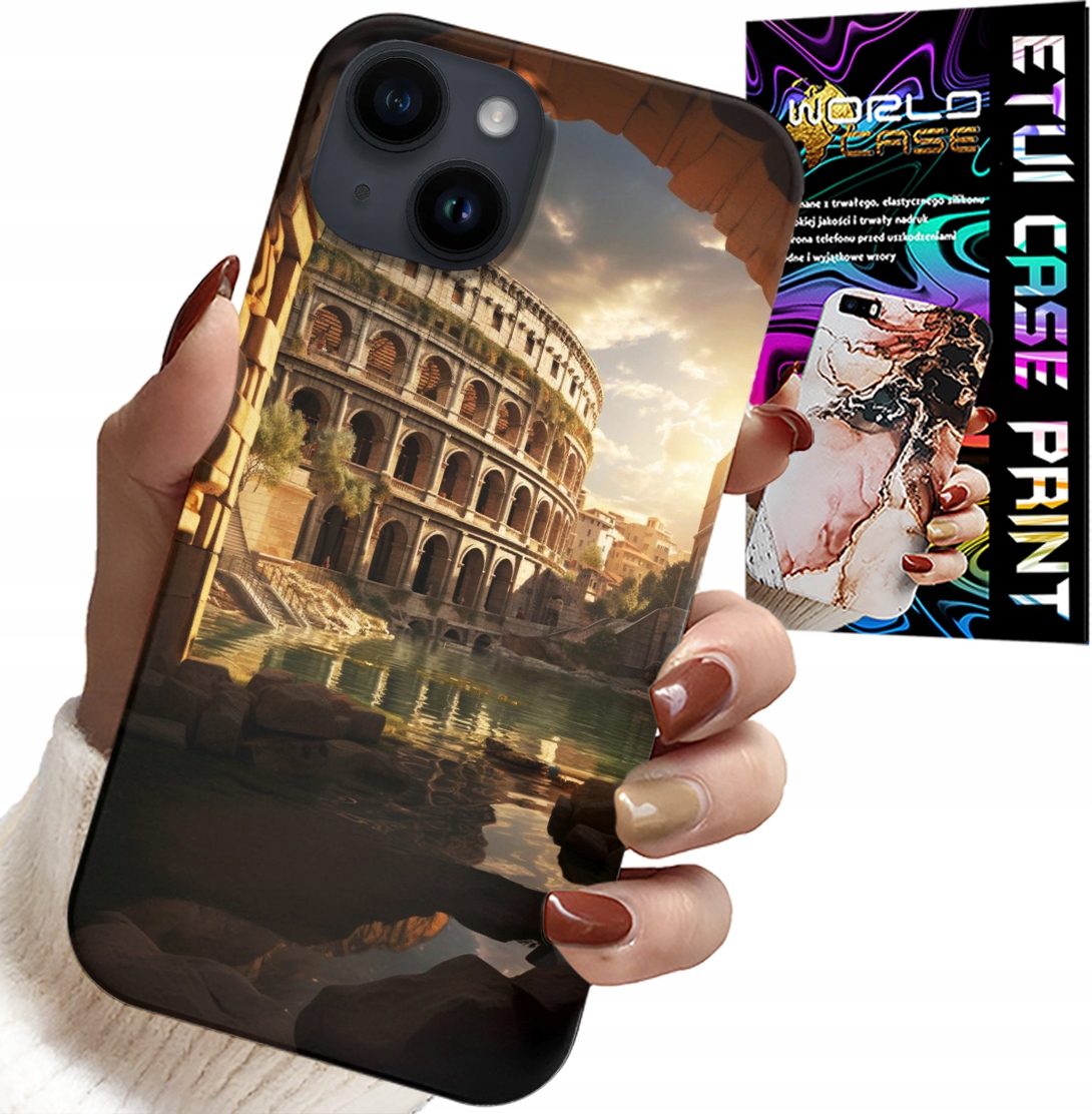 ETUI DO IPHONE 14 PLUS - RZYM COLOSSEUM RZYMIANIE STAROŻYTNOŚĆ