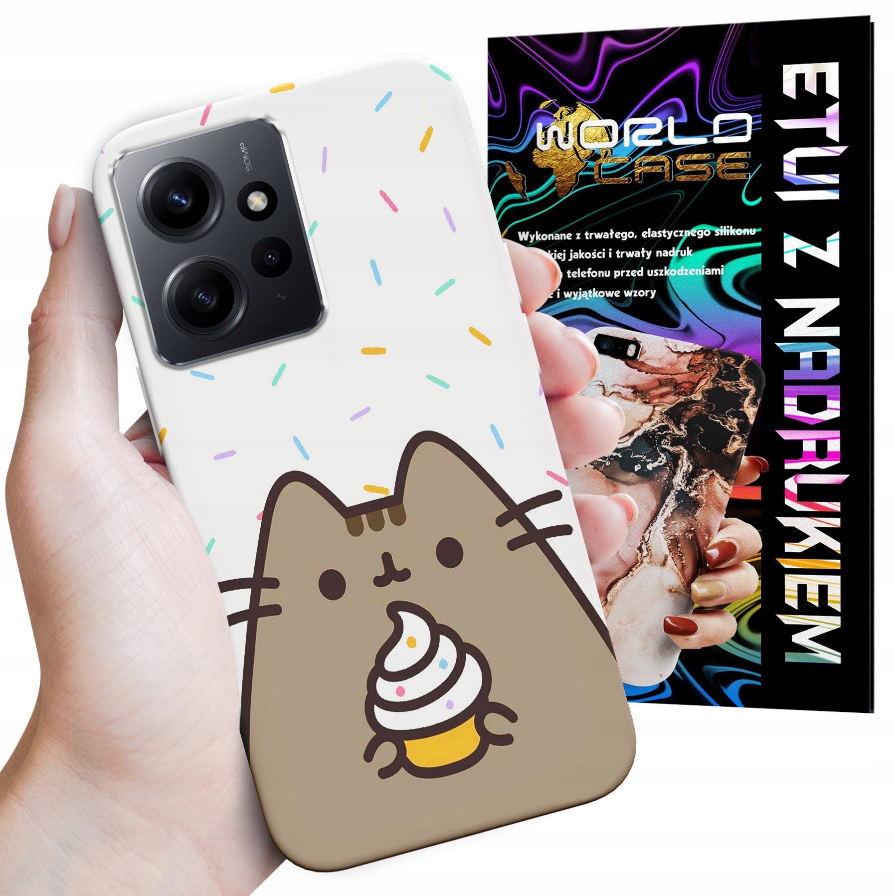 ETUI CASE DO XIAOMI NOTE 12 4G - SŁODKI KOTEK KOT OBUDOWA PLECKI