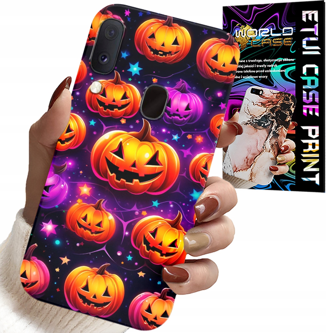 ETUI DO SAMSUNG GALAXY A40 - HALLOWEEN, SALEM, STRASZNE DYNIE, WZORY
