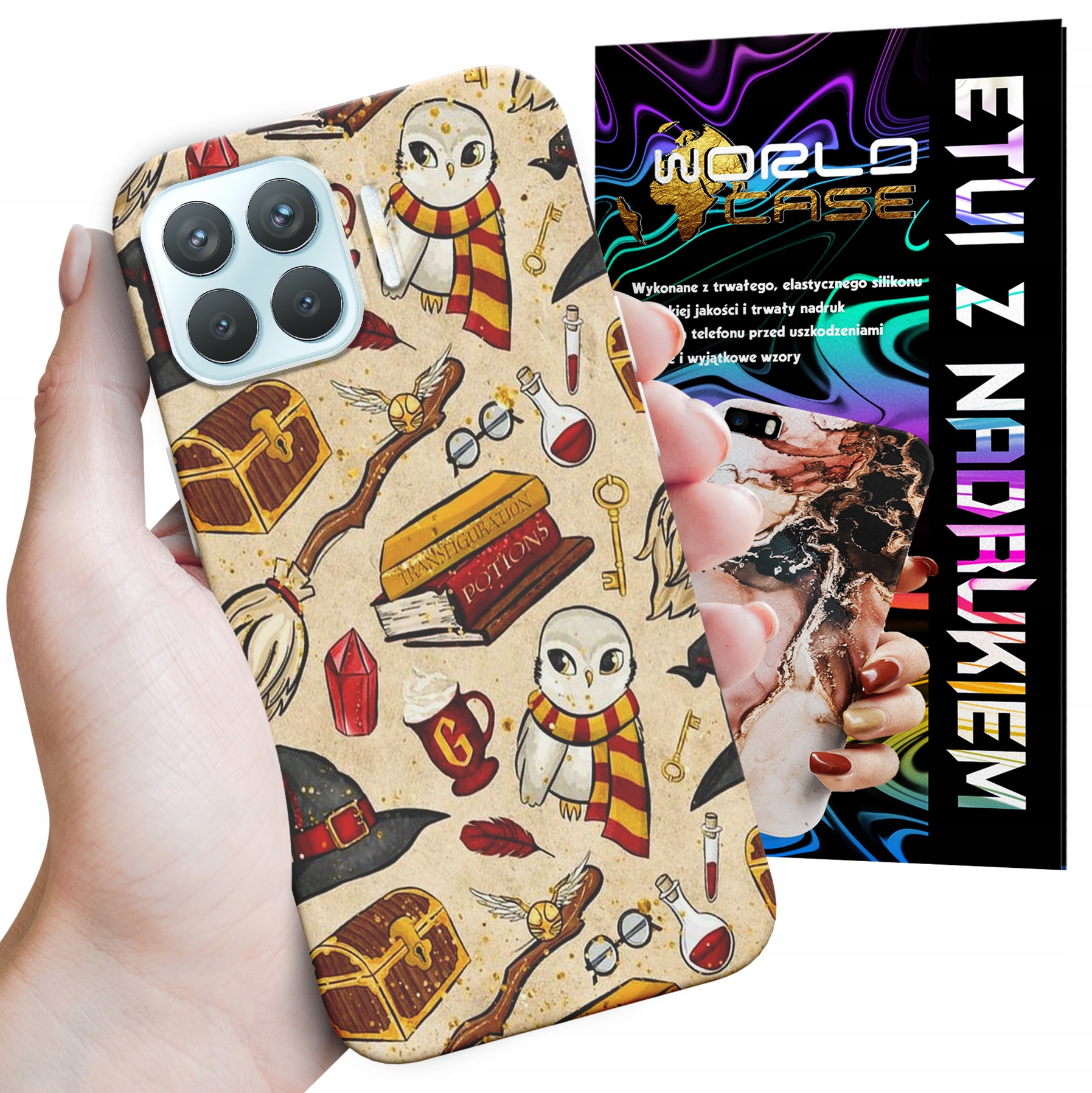 ETUI CASE DO OPPO RENO 4 LITE - WZORY DLA FANÓW ŚWIATA MAGII