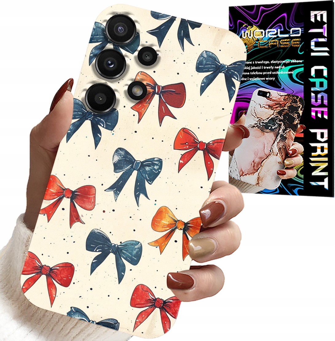 ETUI DO SAMSUNG GALAXY A32 4G - KOLOROWE WSTĄŻKI WSTĄŻKA MODNE WZORY