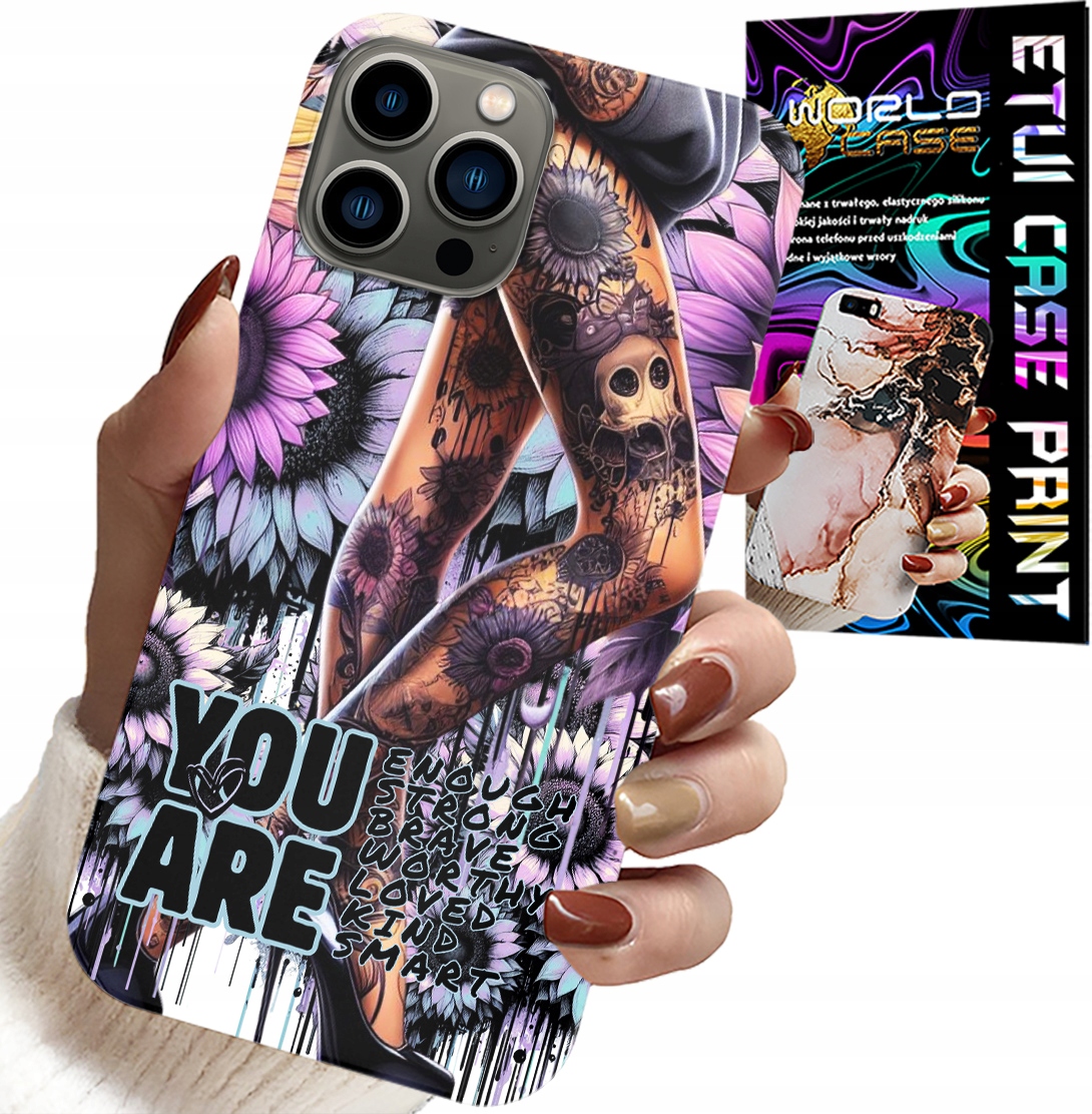 ETUI DO IPHONE 12 PRO - KOBIECE WZORY YOU ARE KOBIETA Z TATUAŻEM
