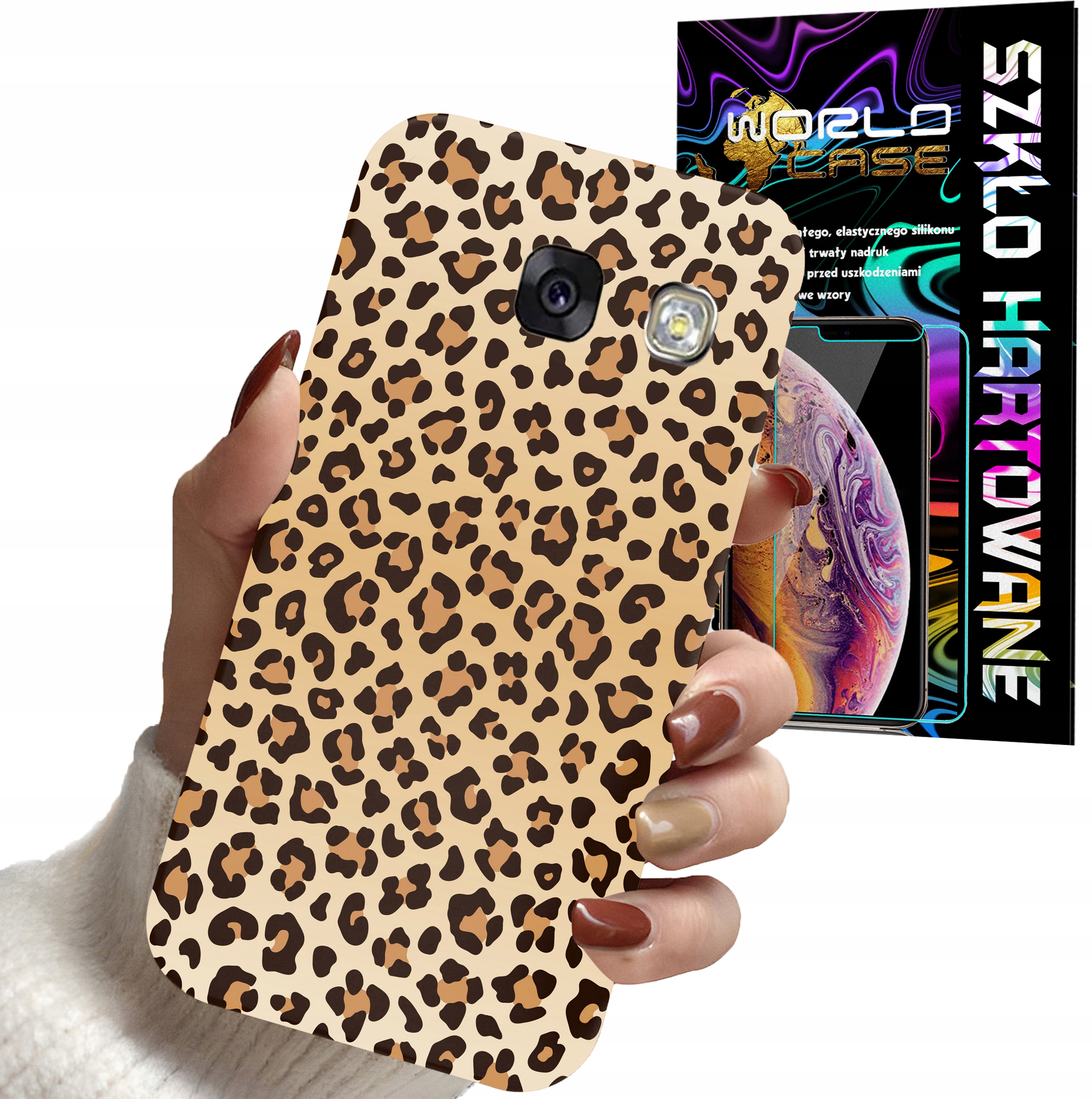 ETUI CASE DO SAMSUNG A5 2017 - PANTERKA WZORKI MODNE WZORY DLA KOBI + SZKŁO