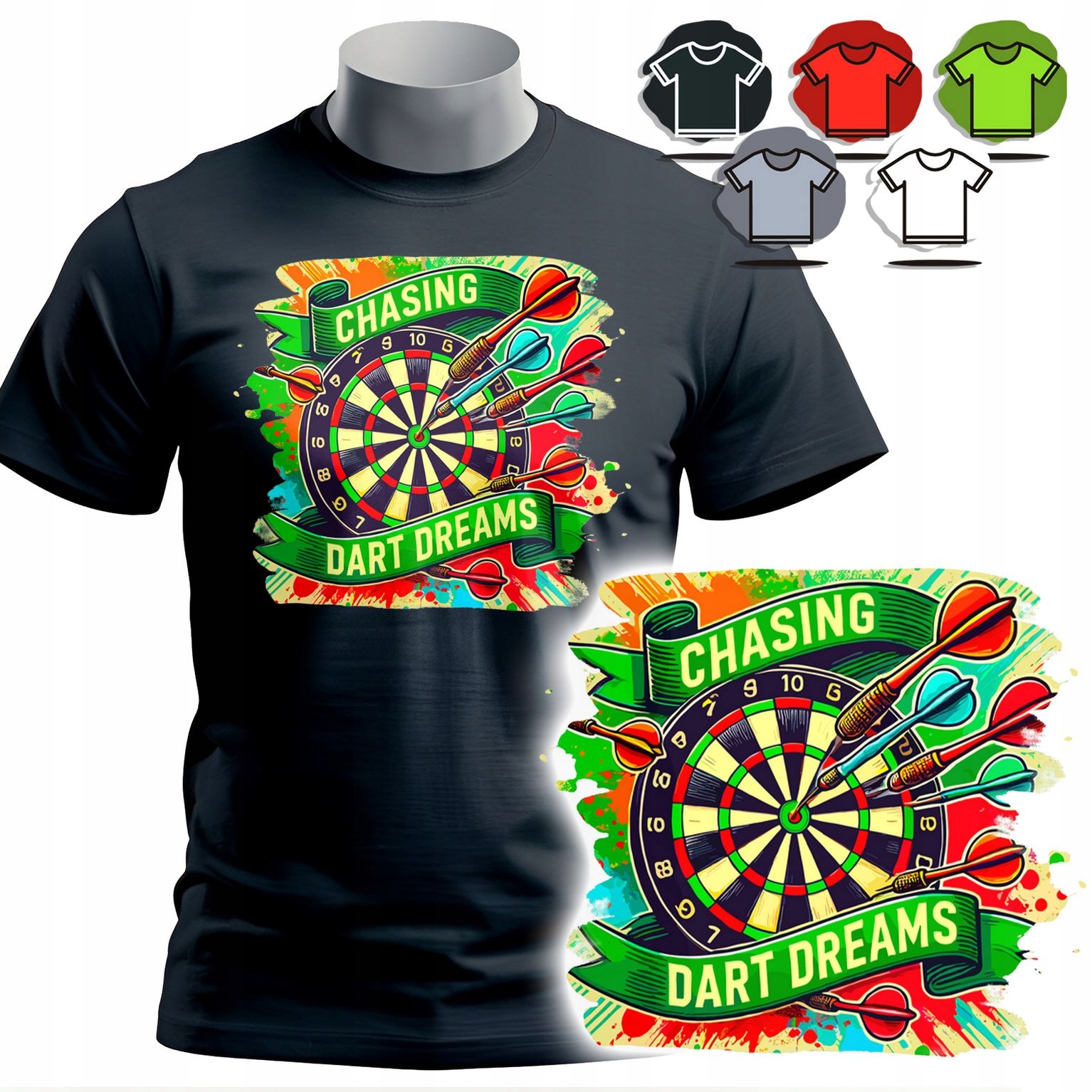 KOSZULKA T-SHIRT MĘSKI WZORY DO WYBORU - RZUTKI - XXL