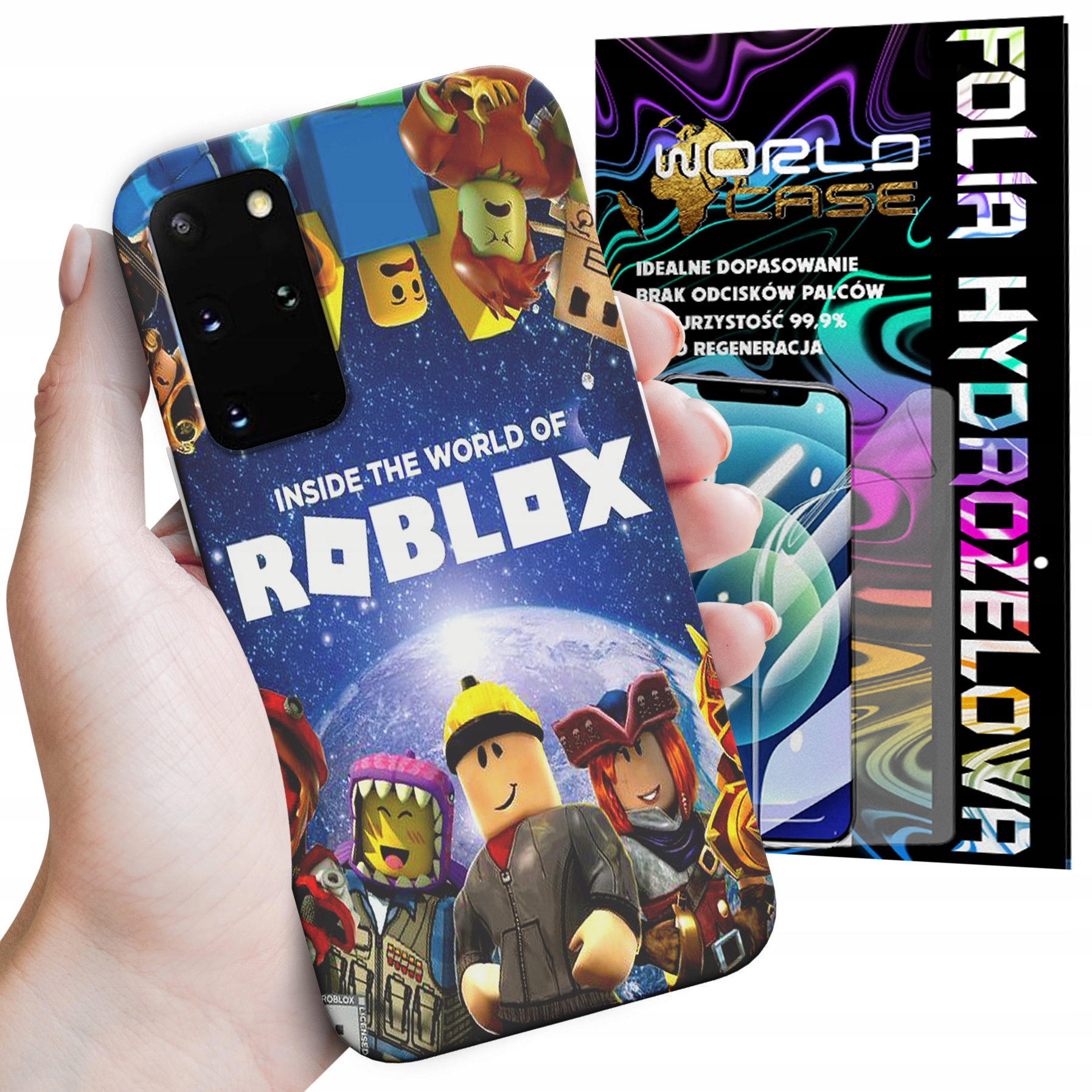 ETUI CASE DO SAMSUNG S20 PLUS - ROBLOX GRY BAJKI GTA MARIO SONIC + FOLIA