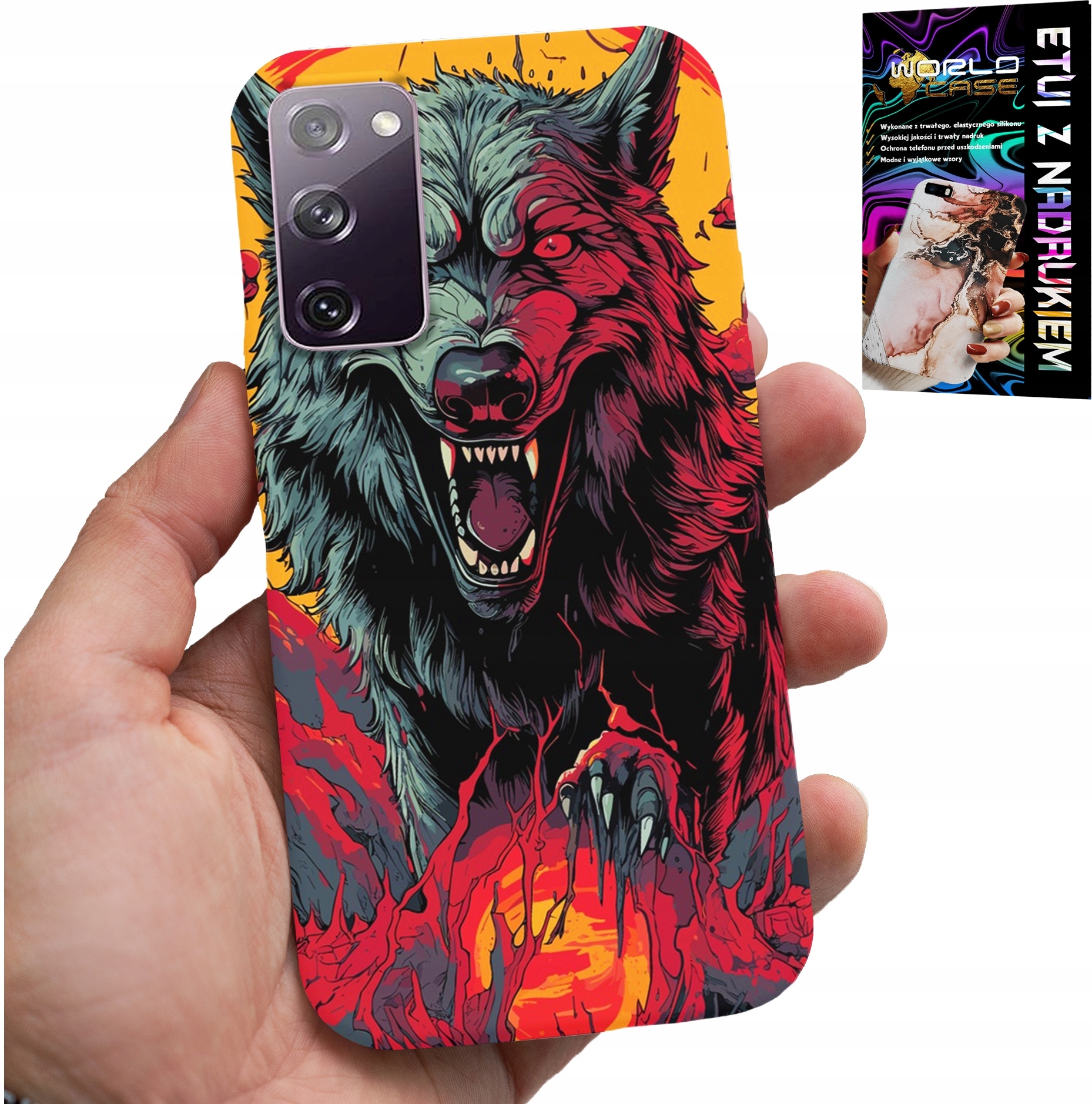 ETUI DO SAMSUNG GALAXY S20 FE - WILK WILKI WATAHA SUPER WZORY CASE + SZKŁO