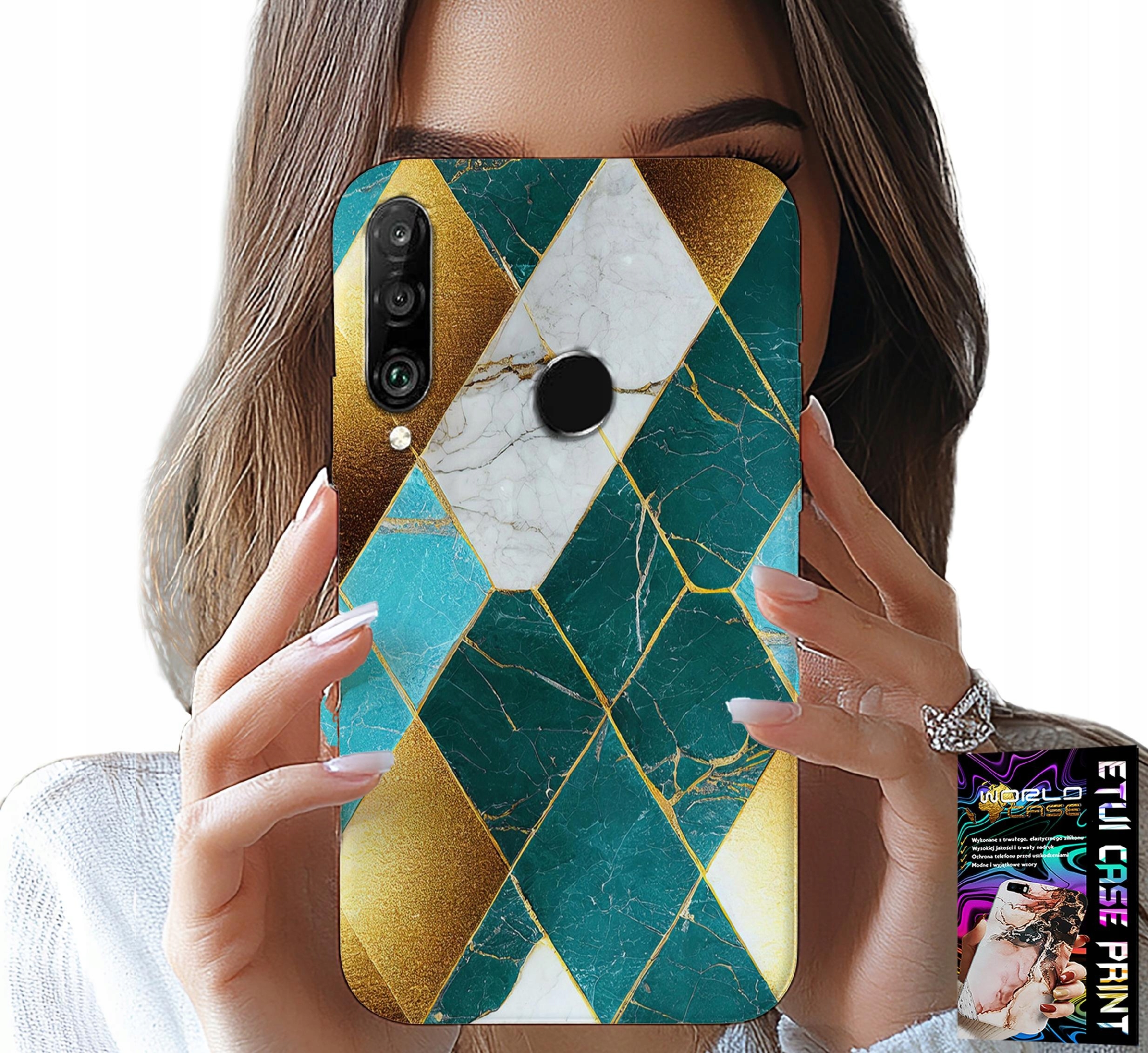 ETUI DO HUAWEI P30 LITE - ELEGANCKIE MODNE WZORY CASE + FOLIA