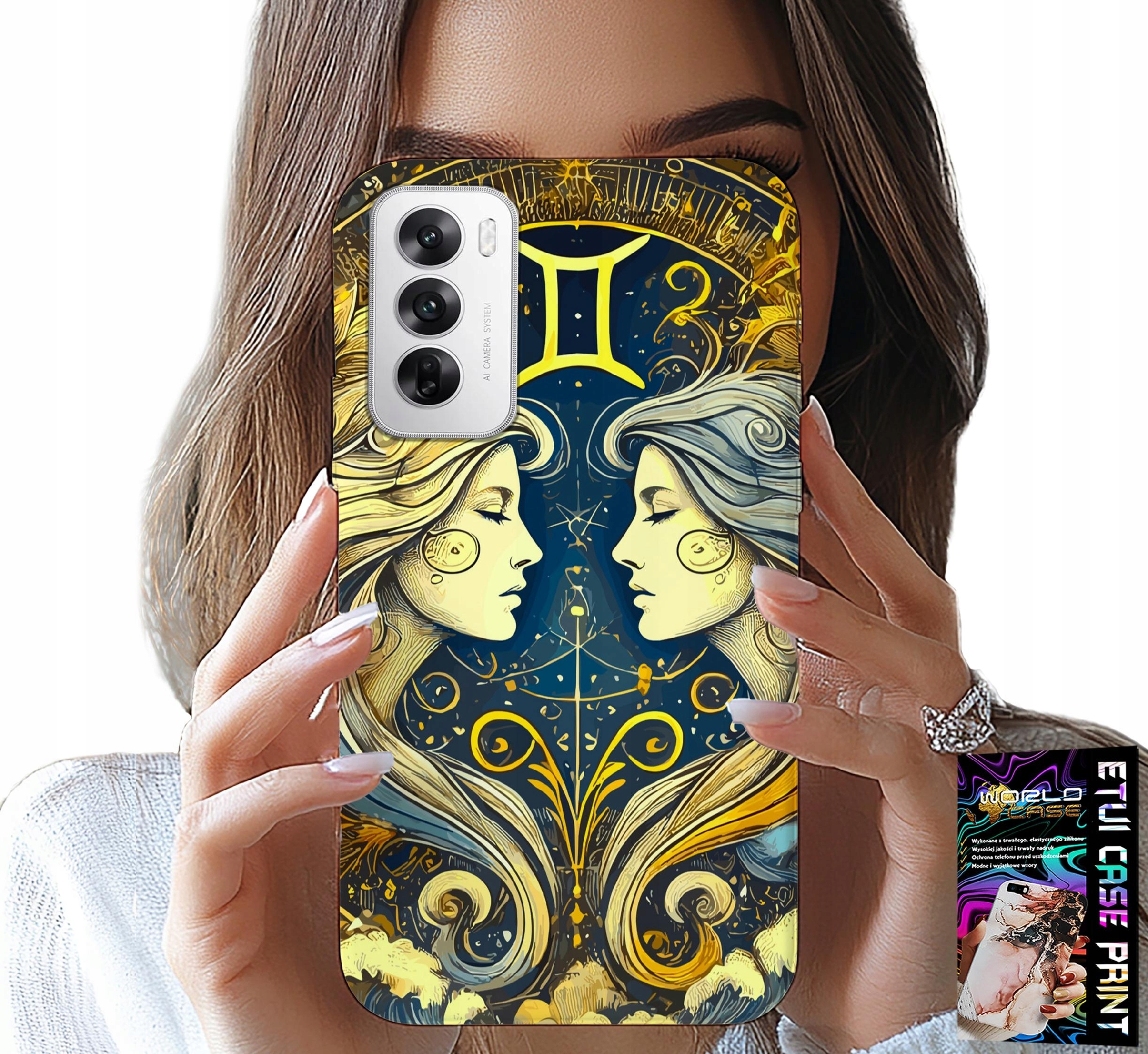 ETUI DO OPPO RENO12 PRO 5G - ZNAK ZODIAKU, BLIŹNIĘTA ASTRONOMIA CASE