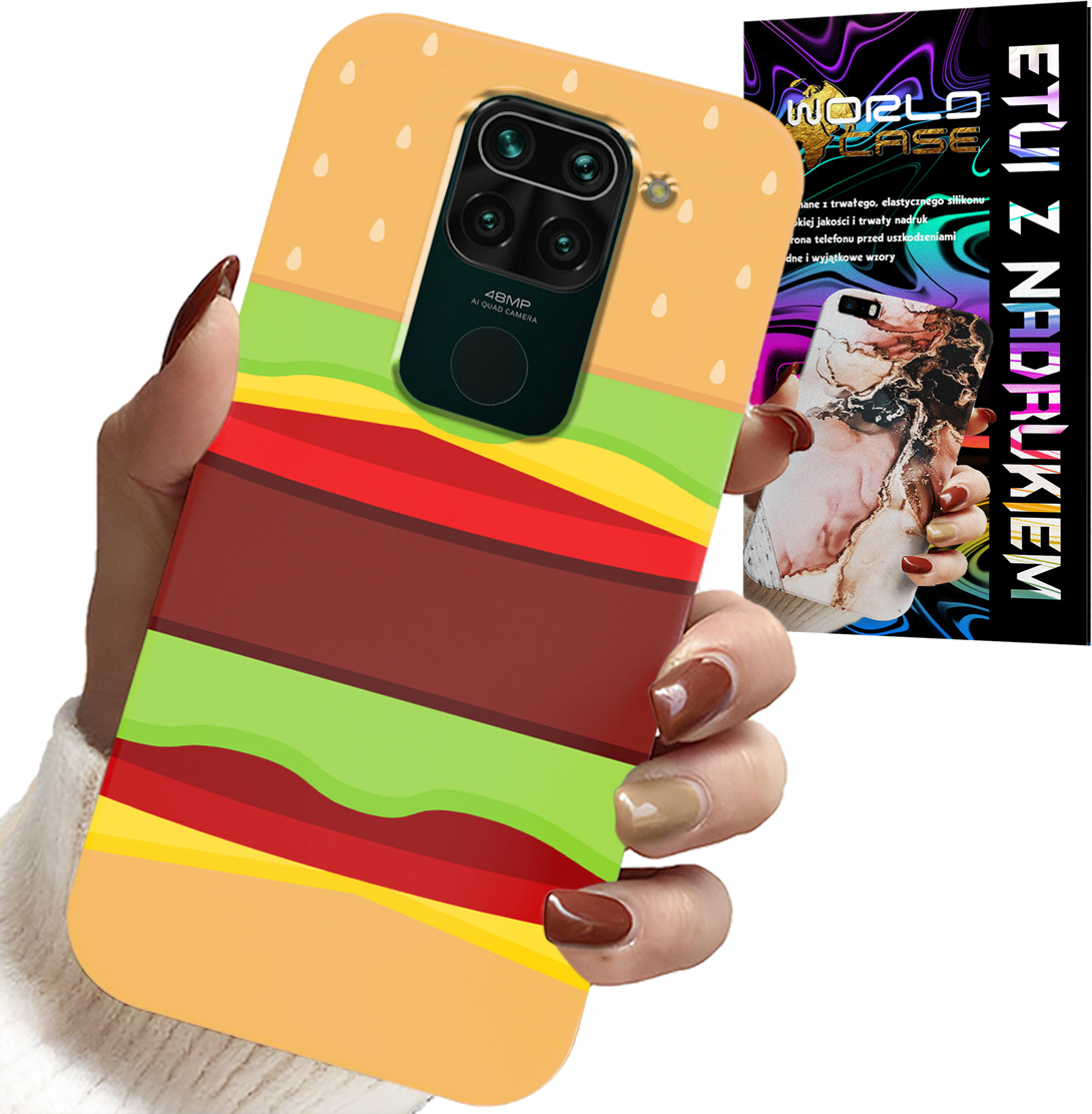 ETUI DO XIAOMI NOTE 9 - CASE BURGER CHEESEBURGER OBUDOWA PREZENT