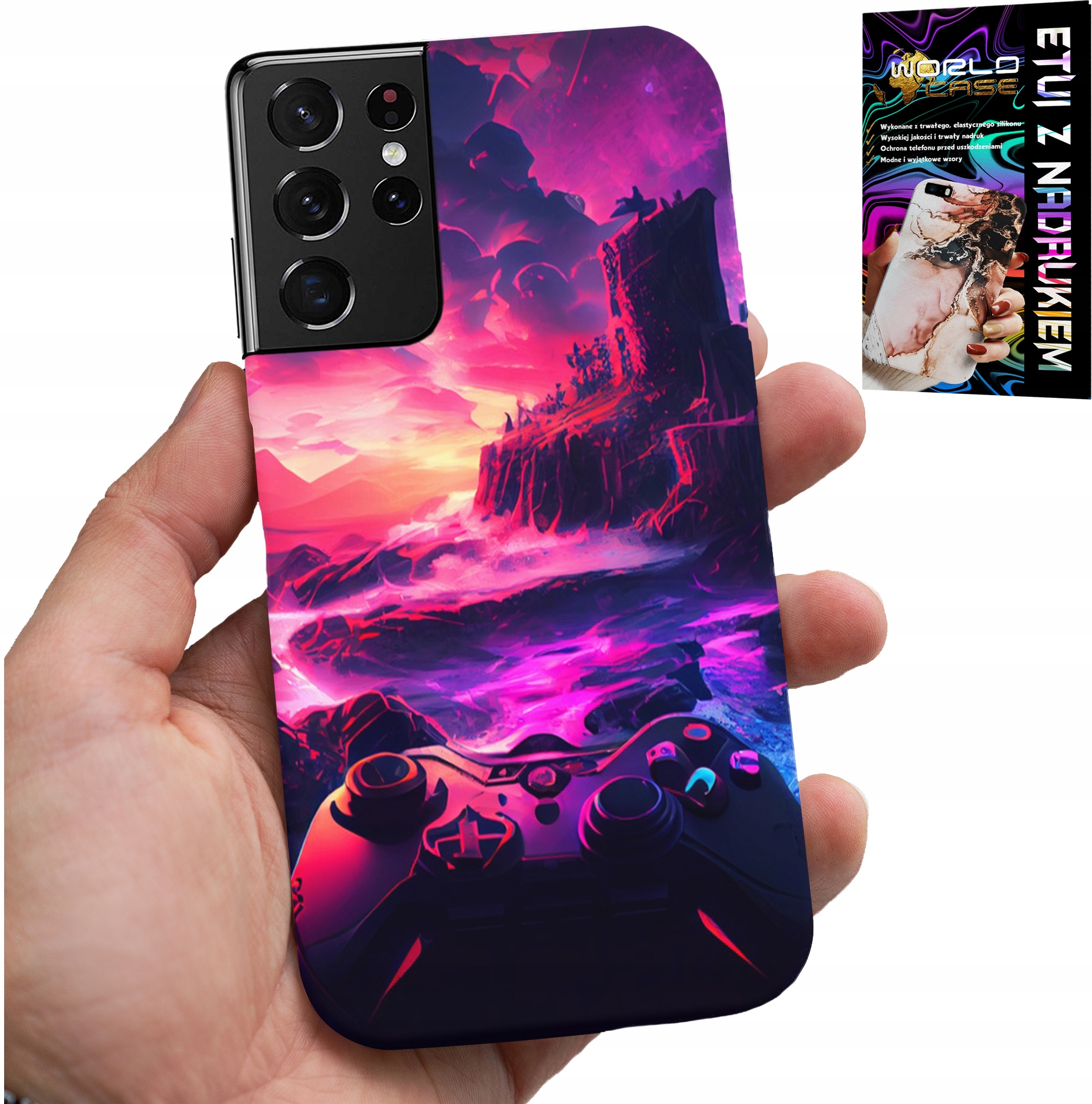 ETUI DO SAMSUNG GALAXY S21 Ultra - CASE DLA GRACZA, WZORY Z GIER, PREZENT