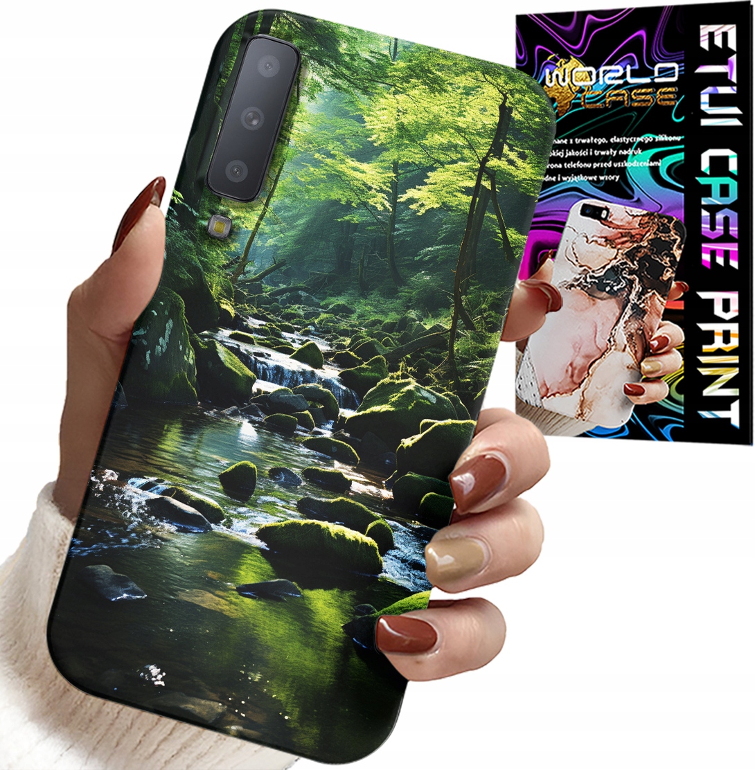 ETUI DO SAMSUNG A7 2018 - LAS RZEKA STRUMIEŃ PRZYRODA WIDOKI