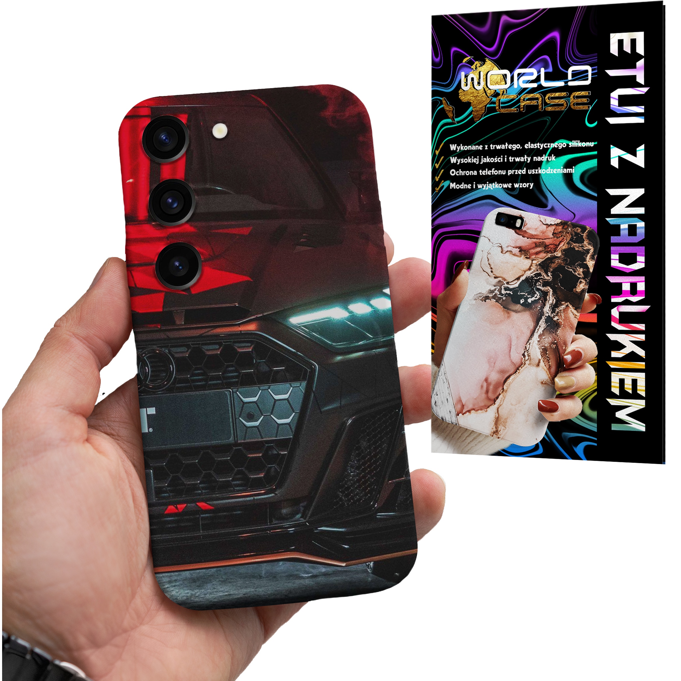 ETUI CASE DO SAMSUNG S23+ plus - AUDI AUTO FAN WZORY MERCEDES ITP
