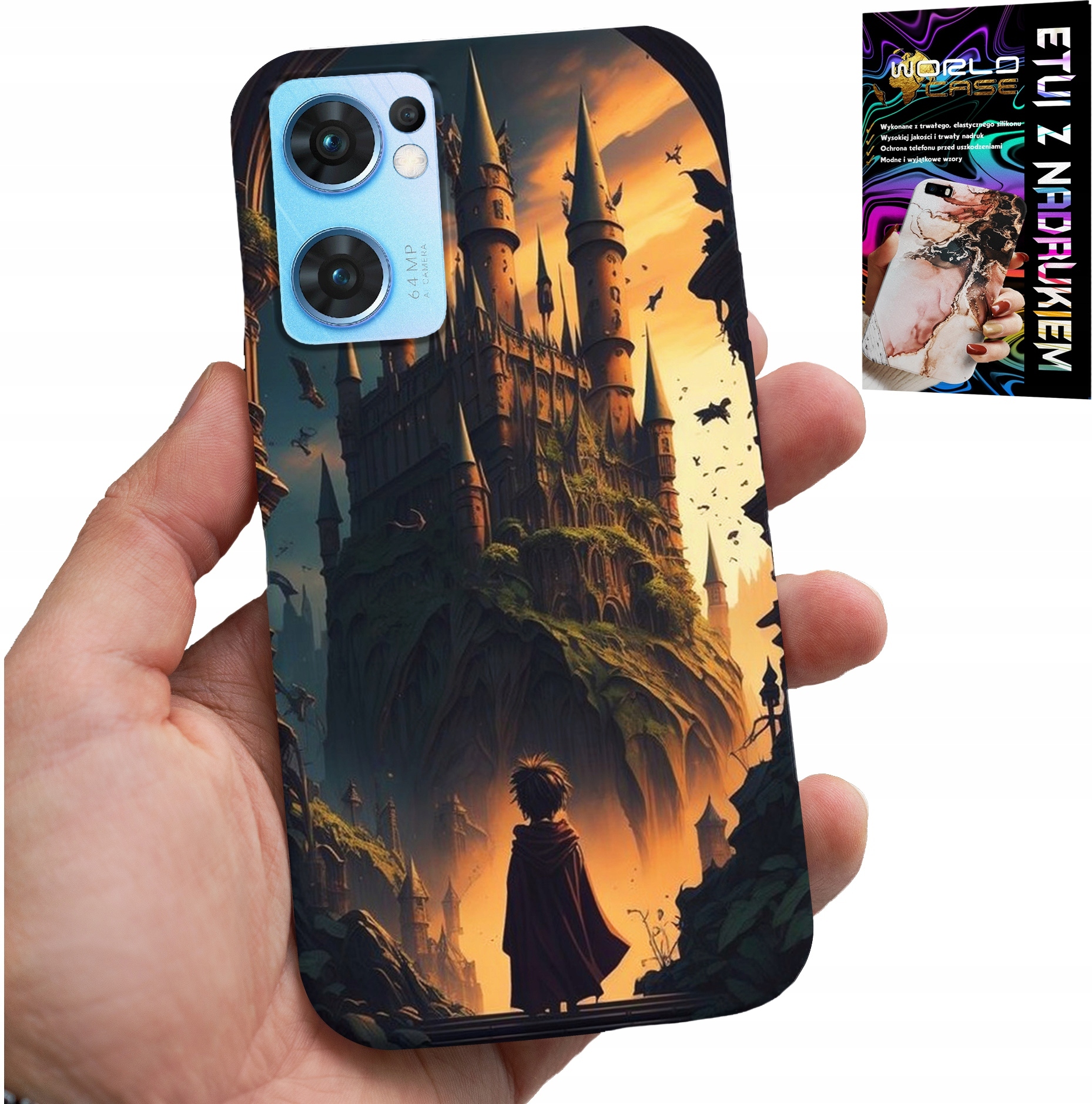 ETUI DO OPPO RENO7 5G - CASE DLA FANA MAGII MAGÓW RÓŻDŻKA ZAMEK