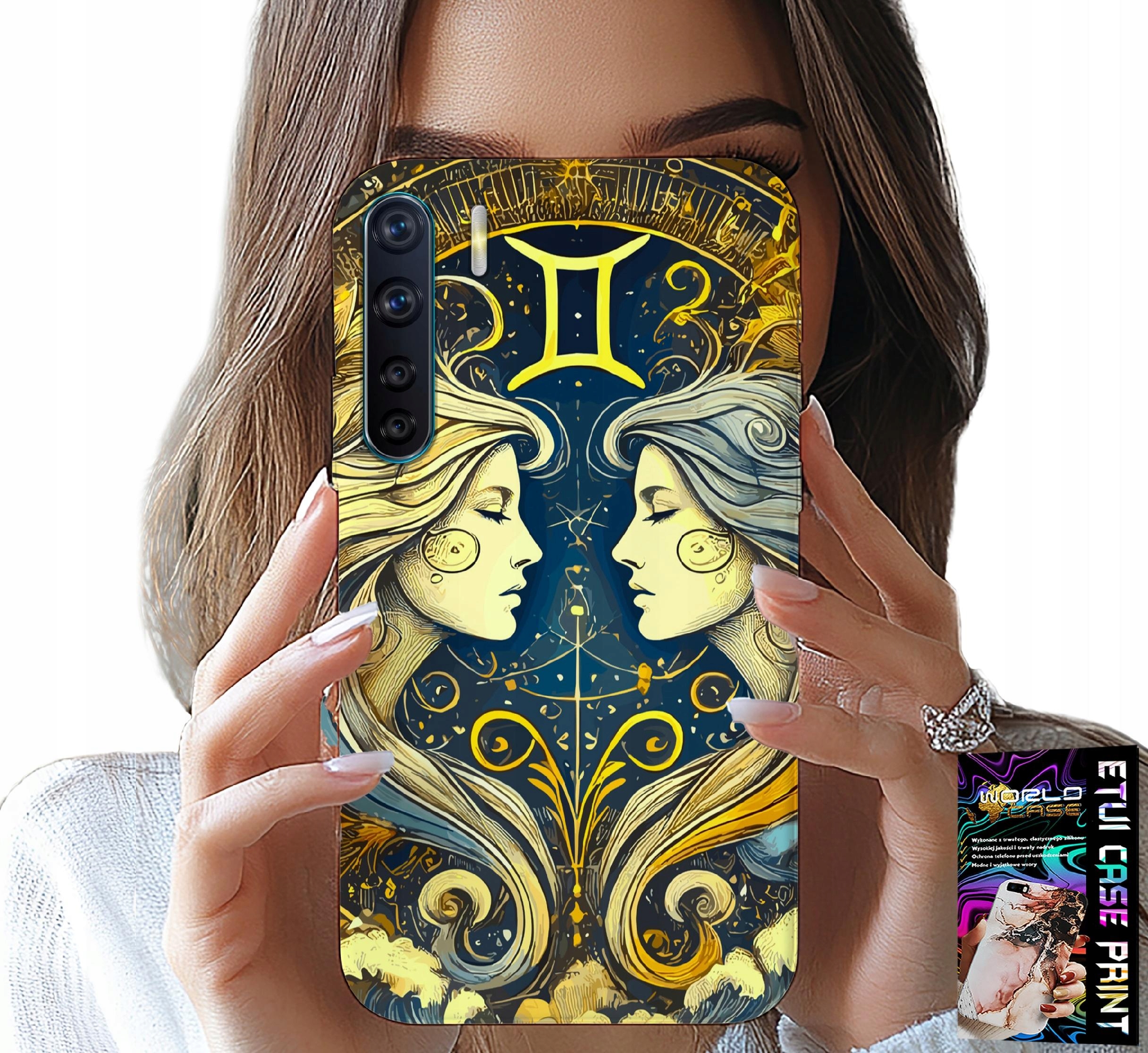 ETUI DO OPPO A91 - ZNAK ZODIAKU, BLIŹNIĘTA ASTRONOMIA CASE
