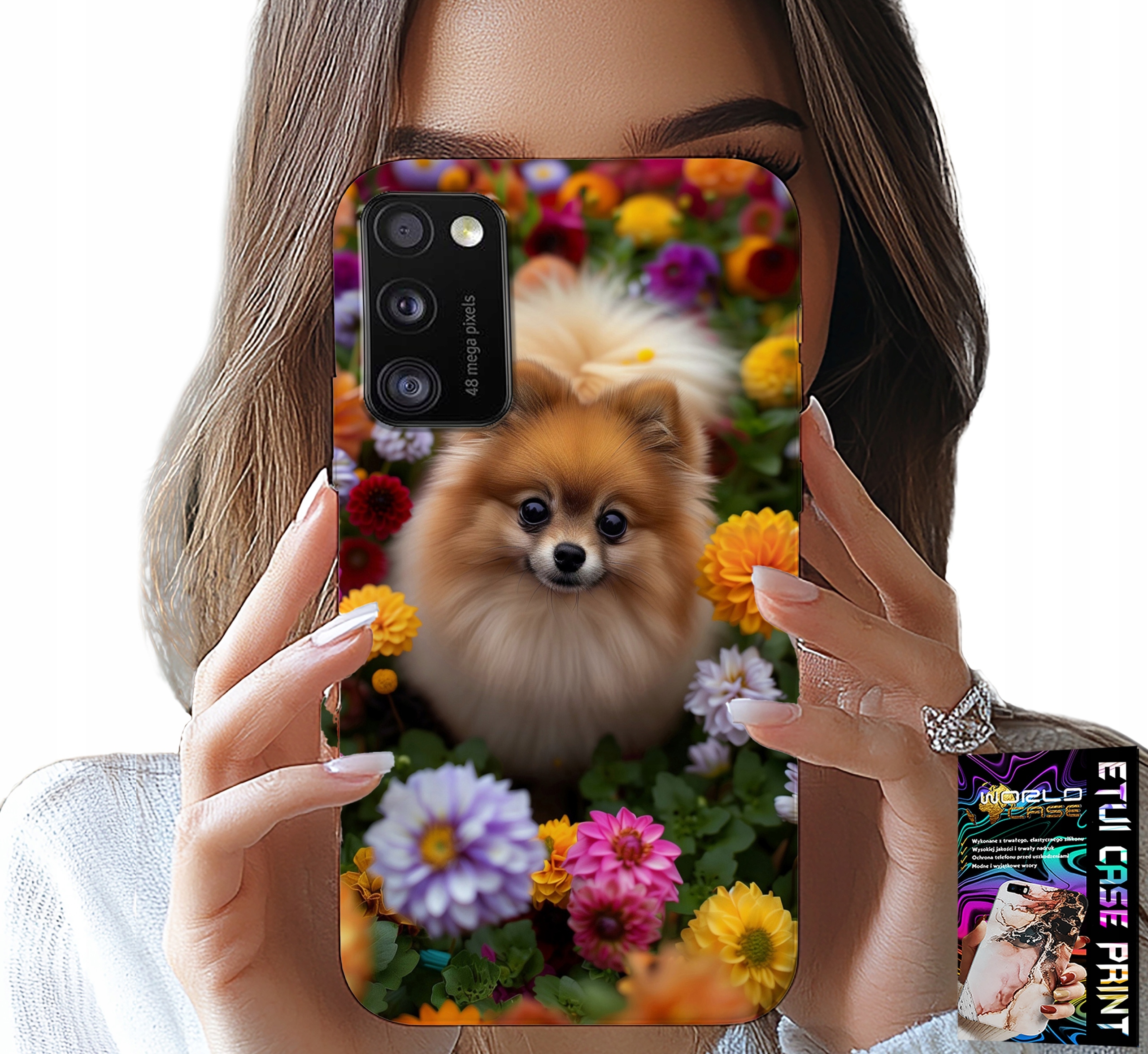 ETUI DO XIAOMI POCO M3 - SŁODKI PIESEK, POMERANIAN CASE + SZKŁO