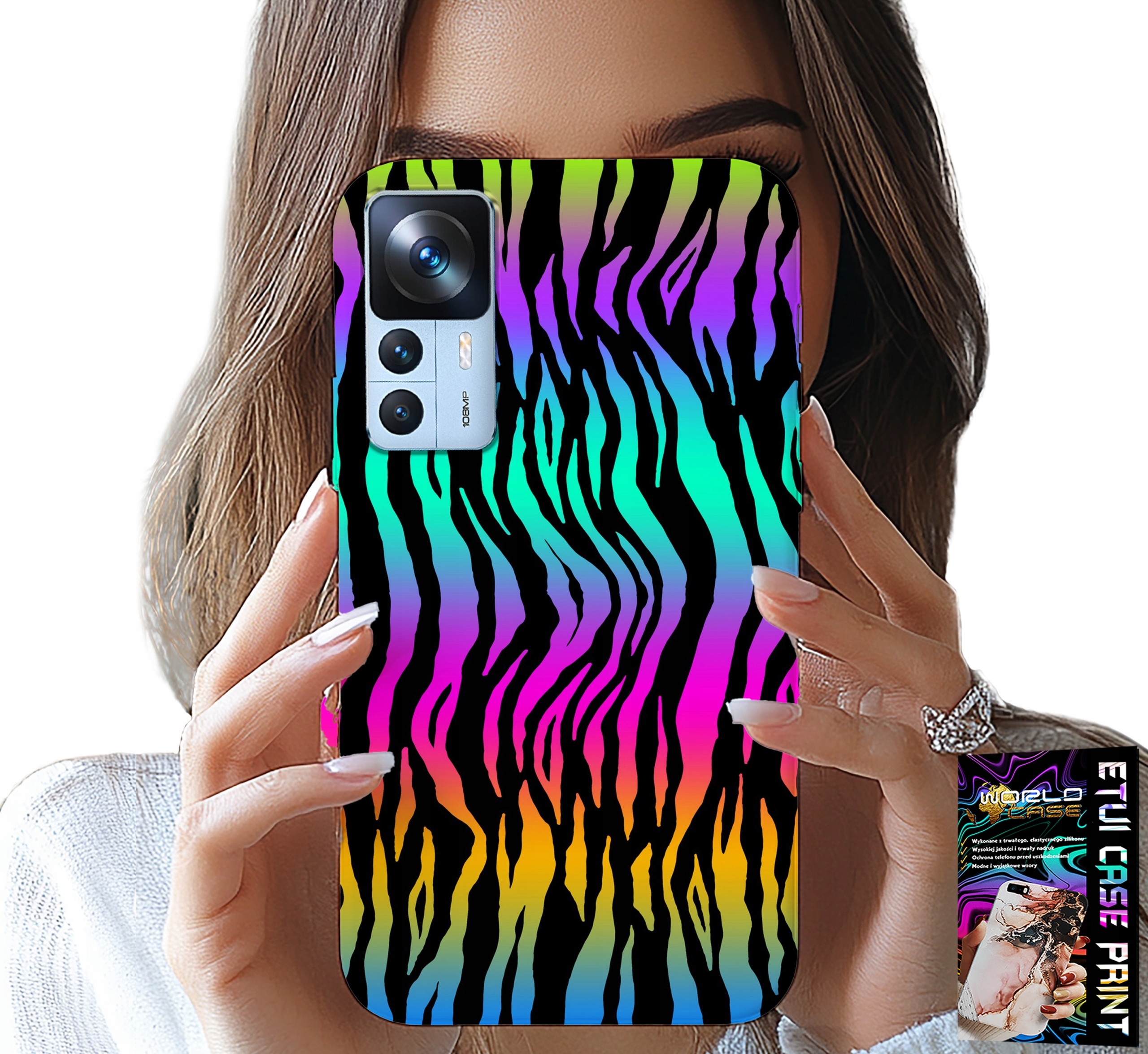 ETUI DO XIAOMI 12T / 12T PRO - ABSTRAKCYJNE KOLOROWE WZORY CASE + FOLIA