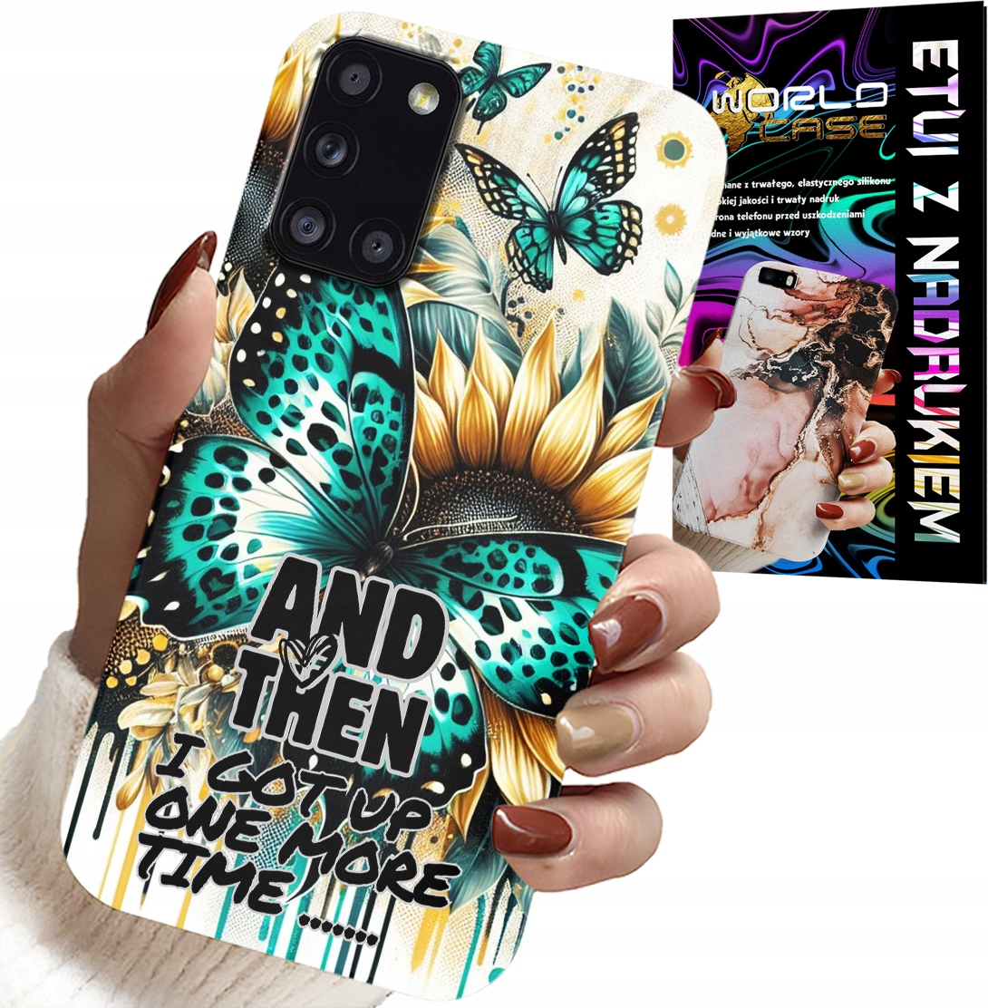 ETUI DO SAMSUNG GALAXY A31 - AND THEN I GOT UP, KOBIECE WZORY + FOLIA