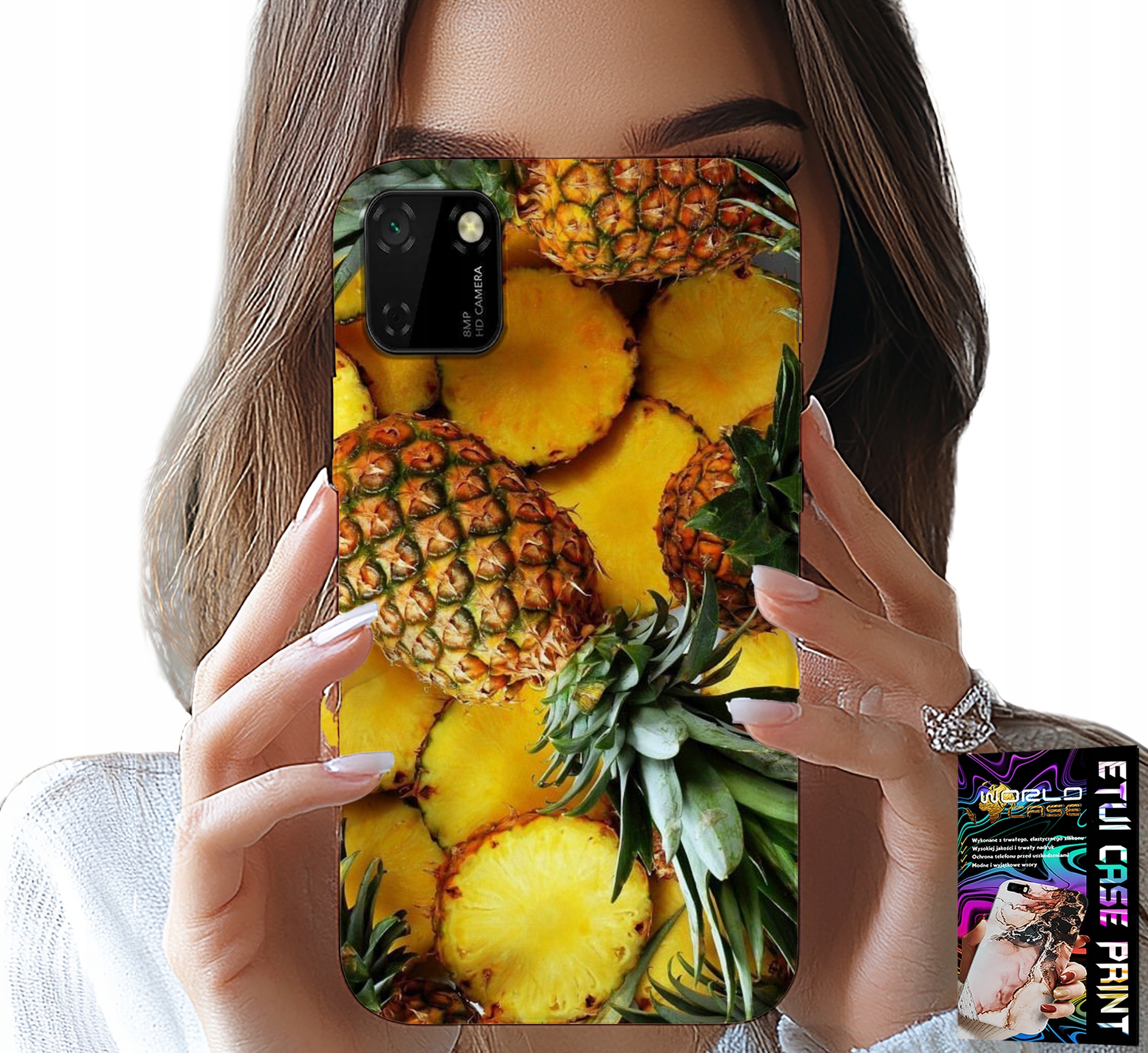 ETUI DO HUAWEI Y5P - ANANAS OWOCOWY CASE OBUDOWA + SZKŁO