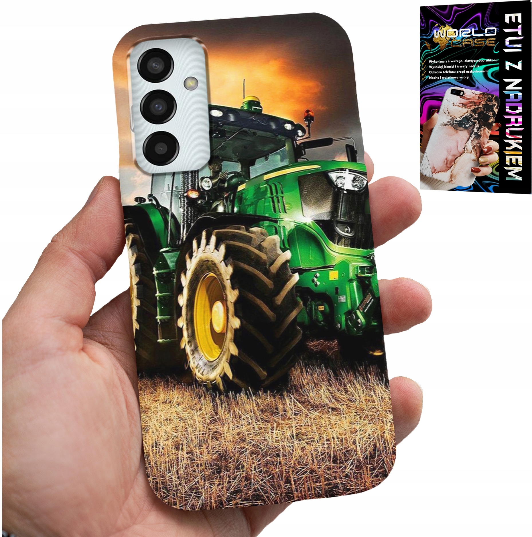 ETUI DO SAMSUNG GALAXY M23 - TRAKTOR CIĄGNIK ROLNICZY FARMA + SZKŁO