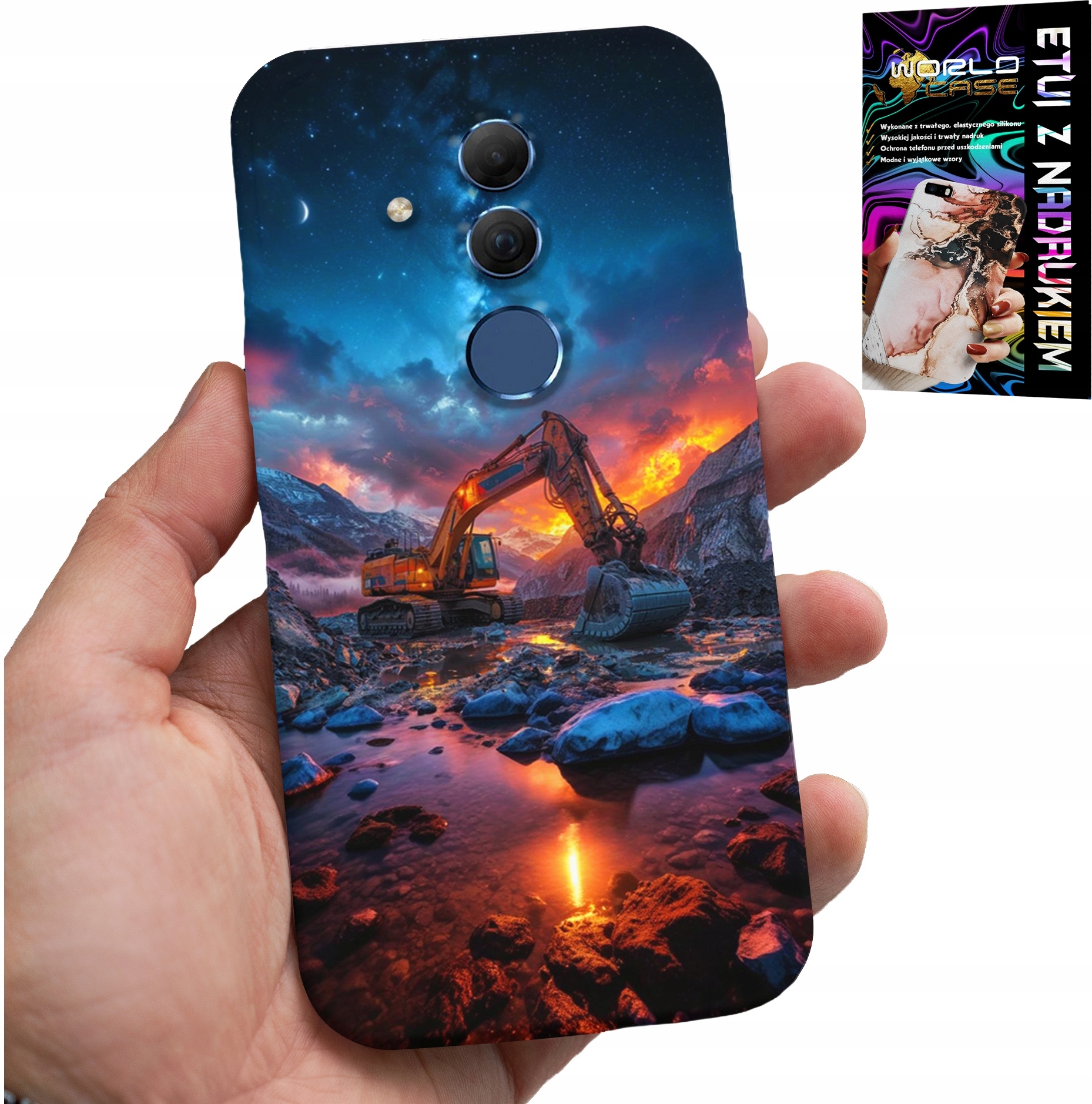 ETUI DO HUAWEI MATE 20 LITE - TRAKTOR CIĄGNIK ROLNICZY FARMA UPRAWA