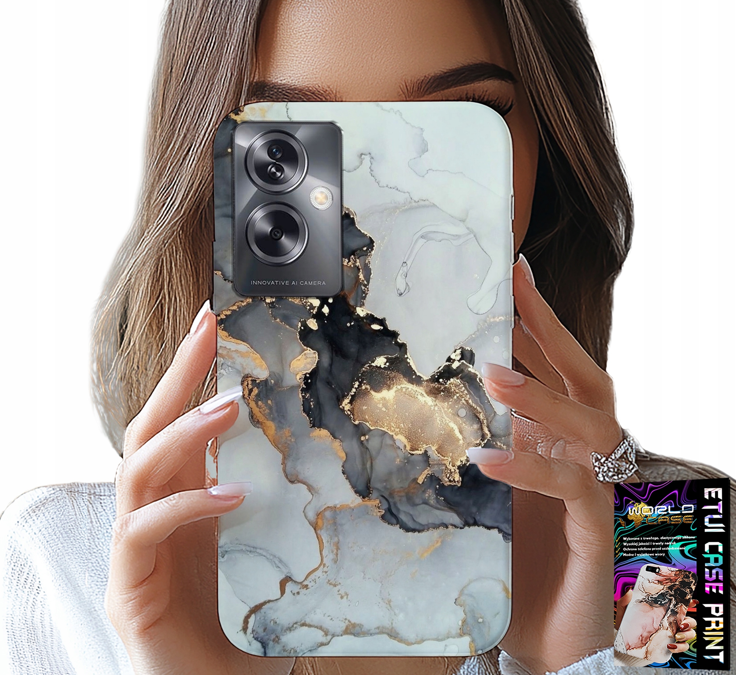 ETUI DO OPPO A79 5G - ELEGANCKI MARMUREK MODNE KOBIECE WZORY