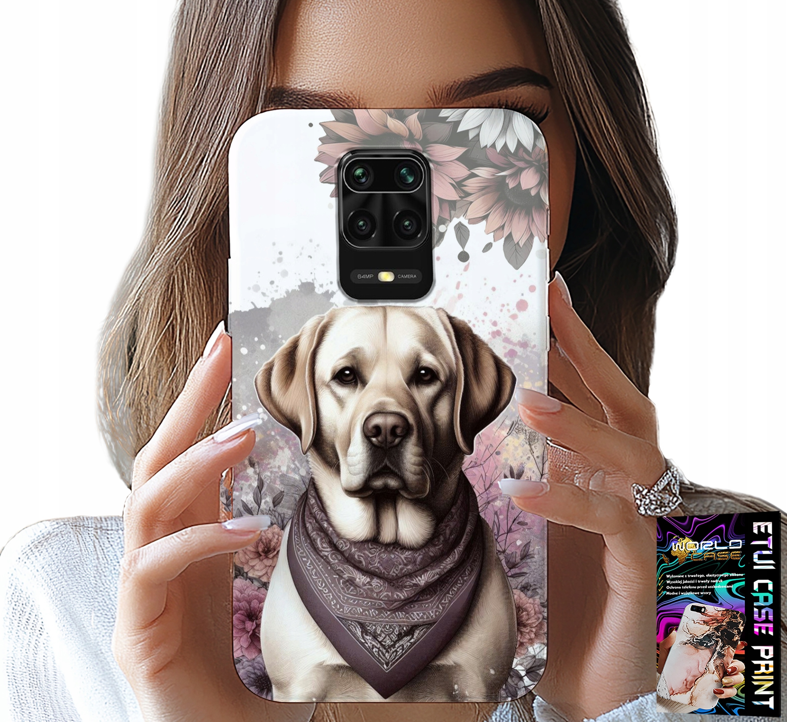 ETUI DO XIAOMI NOTE 9 PRO / 9S - PIESEK PIESKI HUSKY PSIE WZORY + SZKŁO
