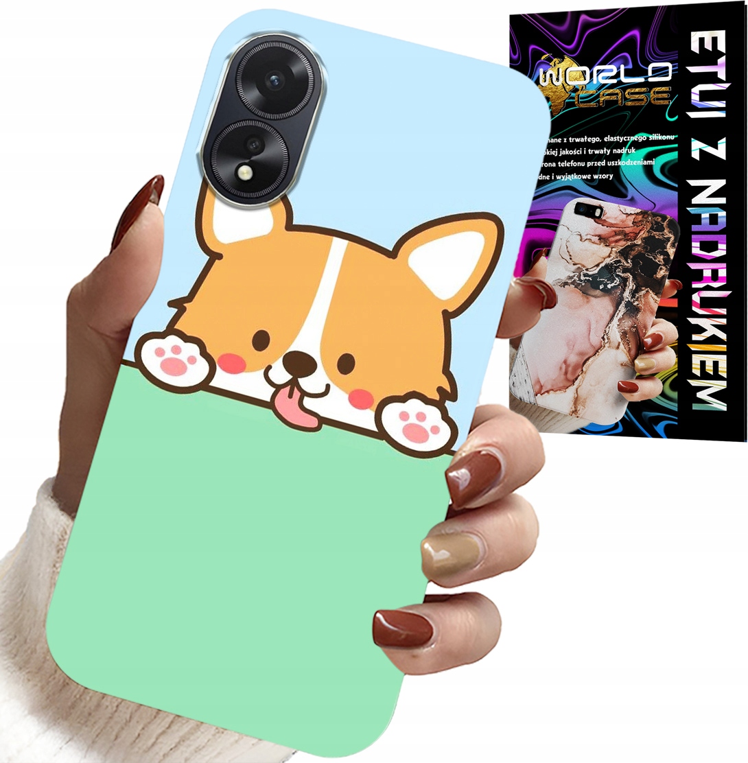 ETUI DO OPPO A78 4G - SŁODKI PIESEK WZORY Z BAJEK POKROWIEC