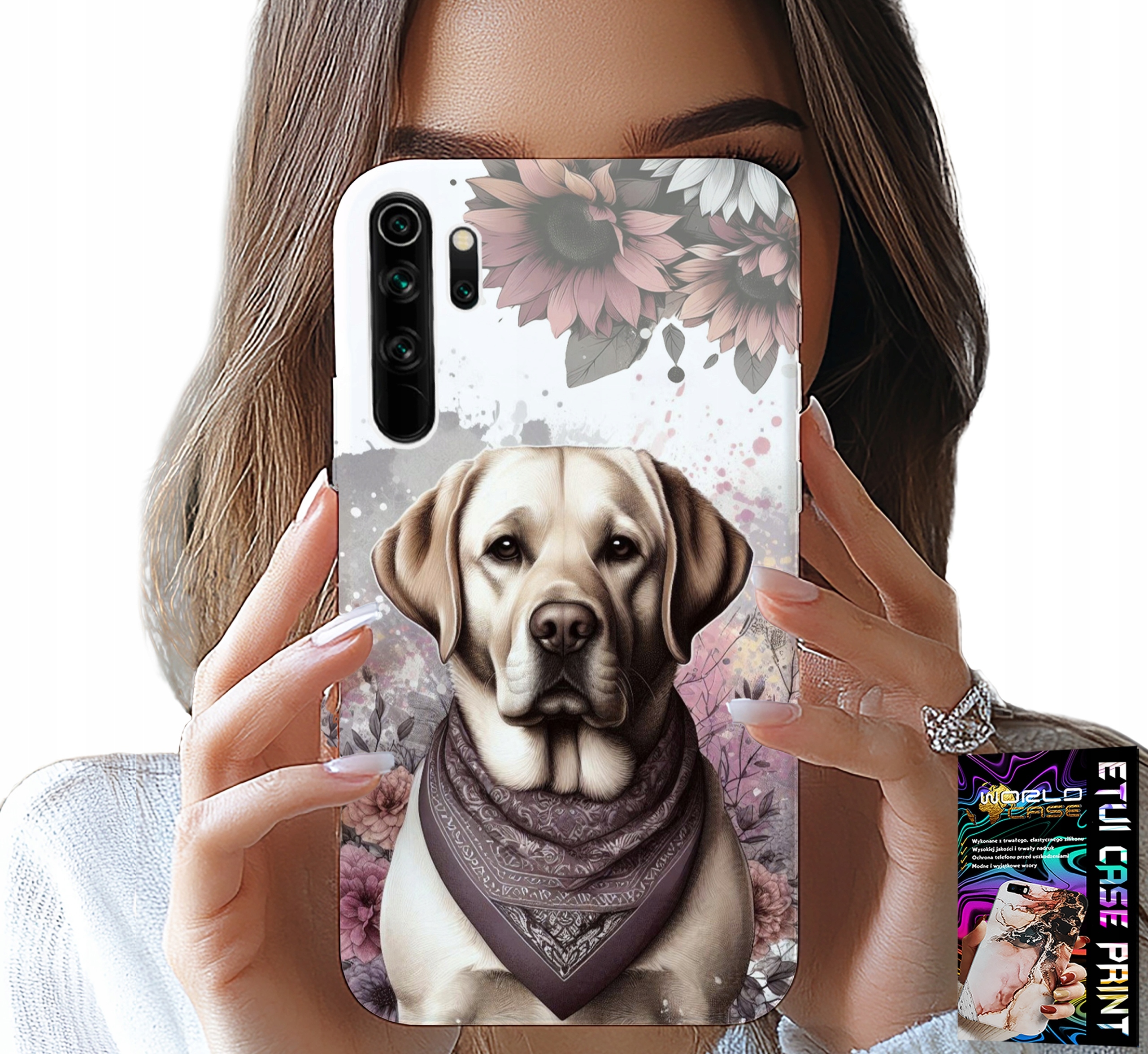 ETUI DO XIAOMI NOTE 8 - PIESEK PIESKI HUSKY PSIE WZORY + FOLIA