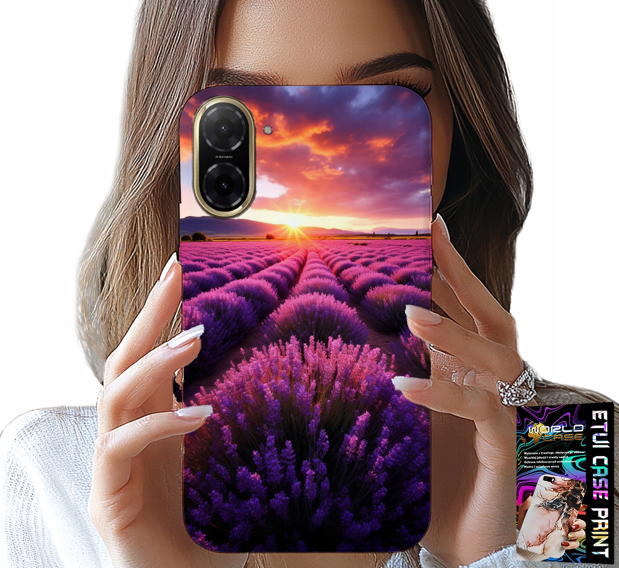 ETUI DO XIAOMI REDMI A5 - POLE LAWENDY, PIĘKNE KRAJOBRAZY, WZORY