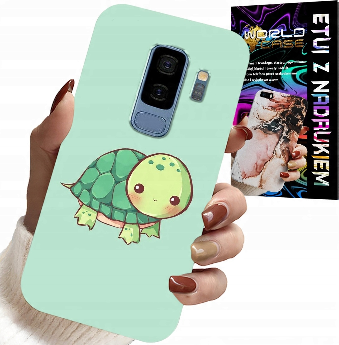 ETUI DO SAMSUNG GALAXY S9 PLUS - SŁODKIE ŻÓŁWKI WZORY DLA DZIECI + FOLIA