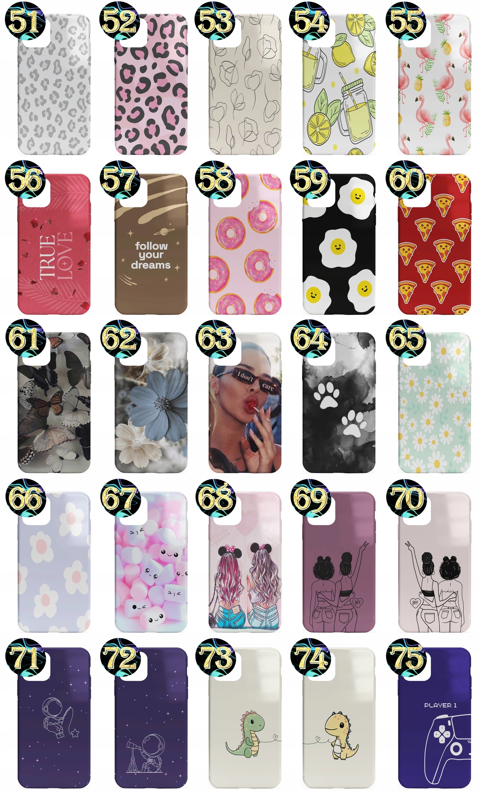 ETUI DO SAMSUNG A70 - ELEGANCKIE MODNE WZORY DLA KOBIET + SZKŁO