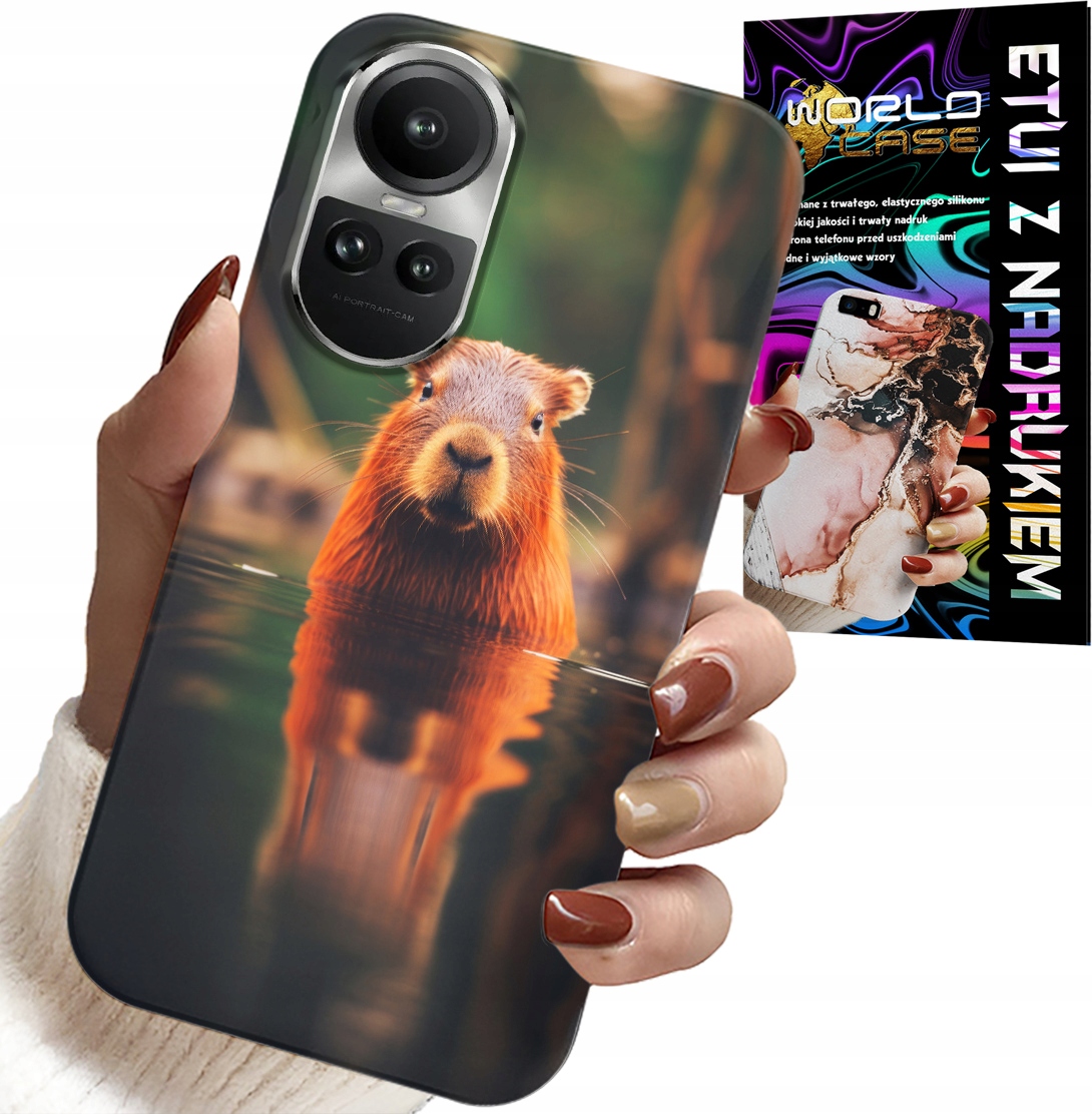 ETUI DO OPPO RENO10 PRO 5G - SŁODKA KAPIBARA, CAPIBARA, WIELE WZORÓW