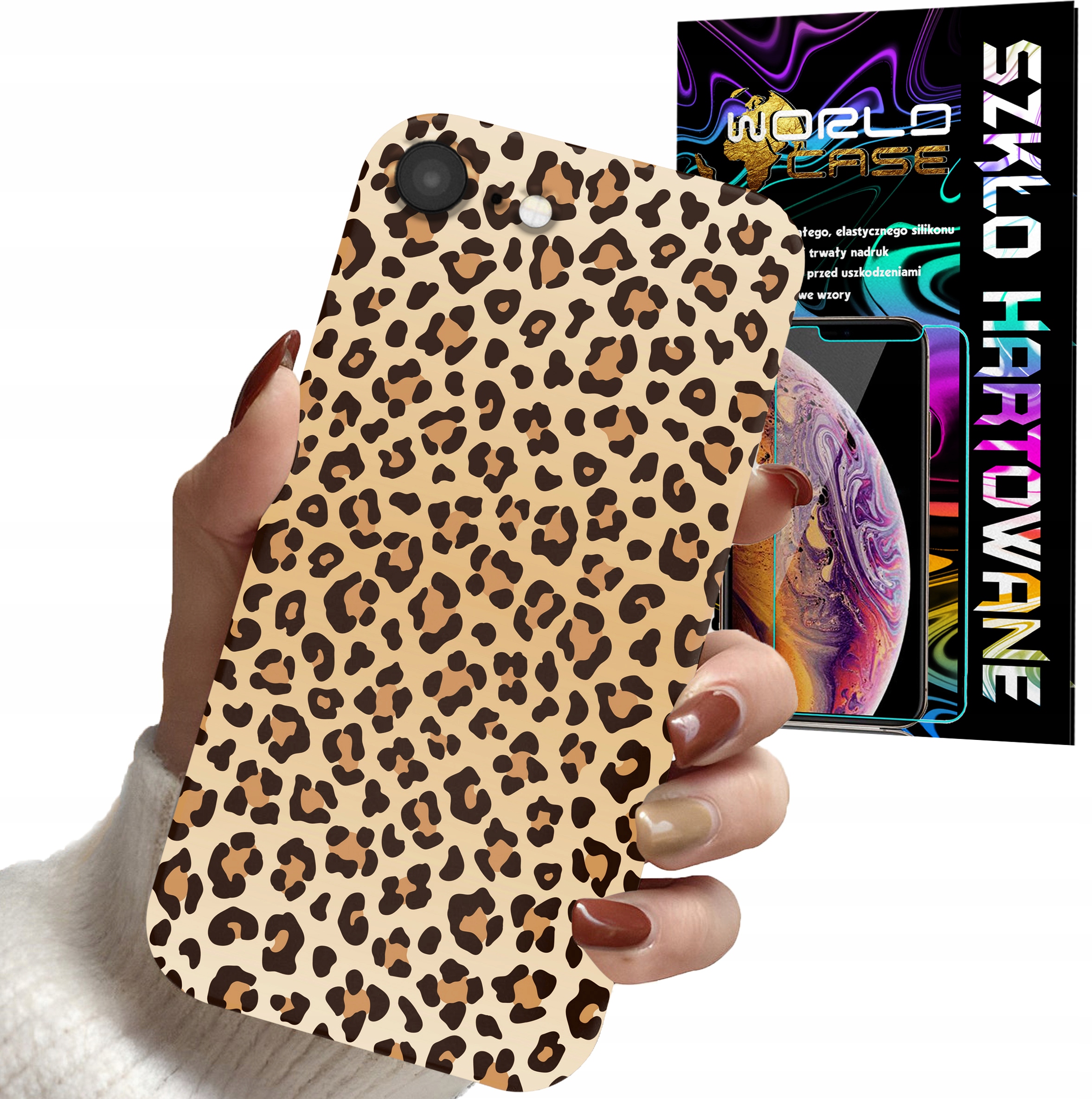 ETUI CASE DO IPHONE 6 6S - PANTERKA WZORKI MODNE WZORY DLA KOBIET + SZKŁO